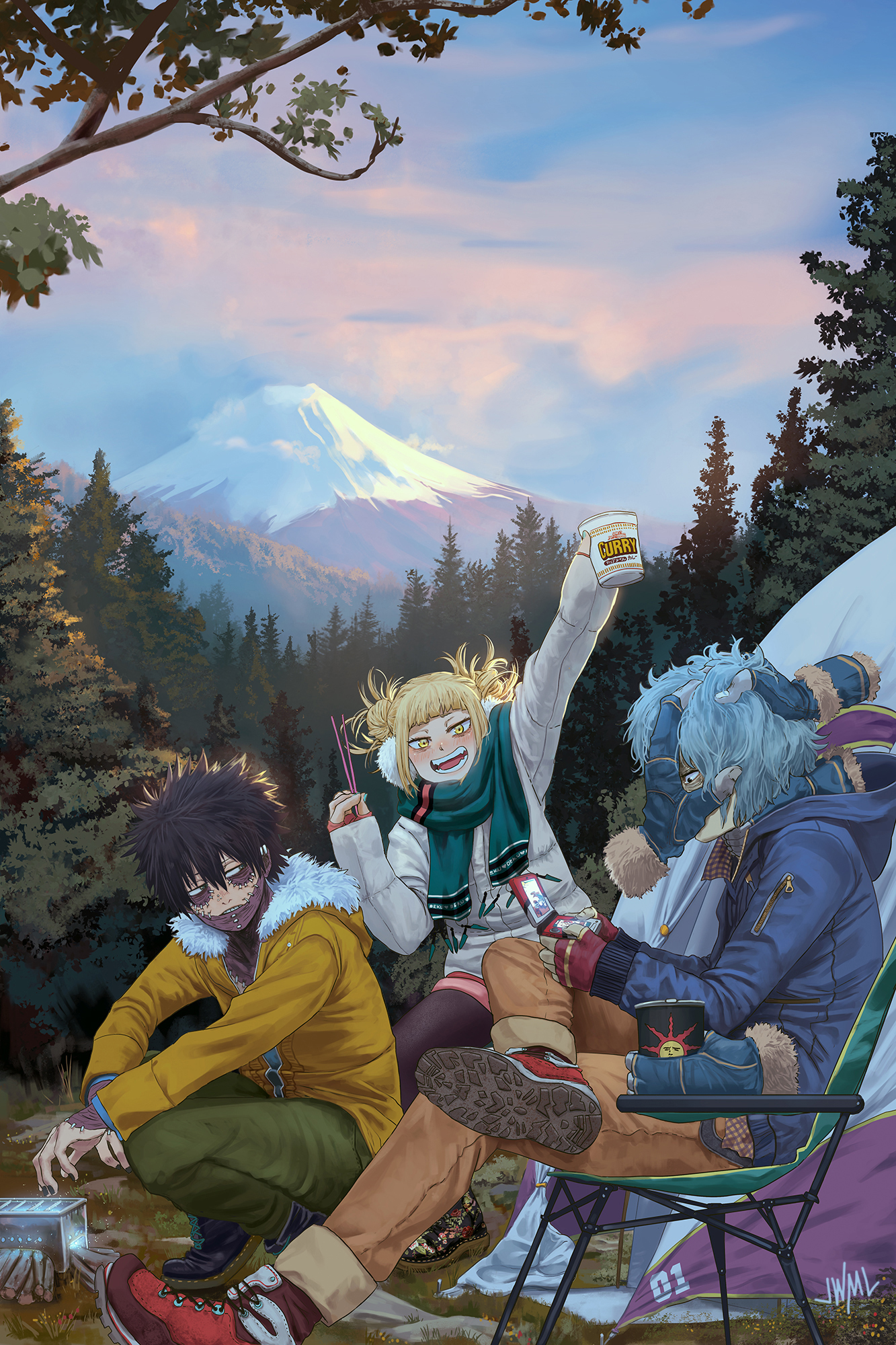 artwork, 2D, portrait display, Boku