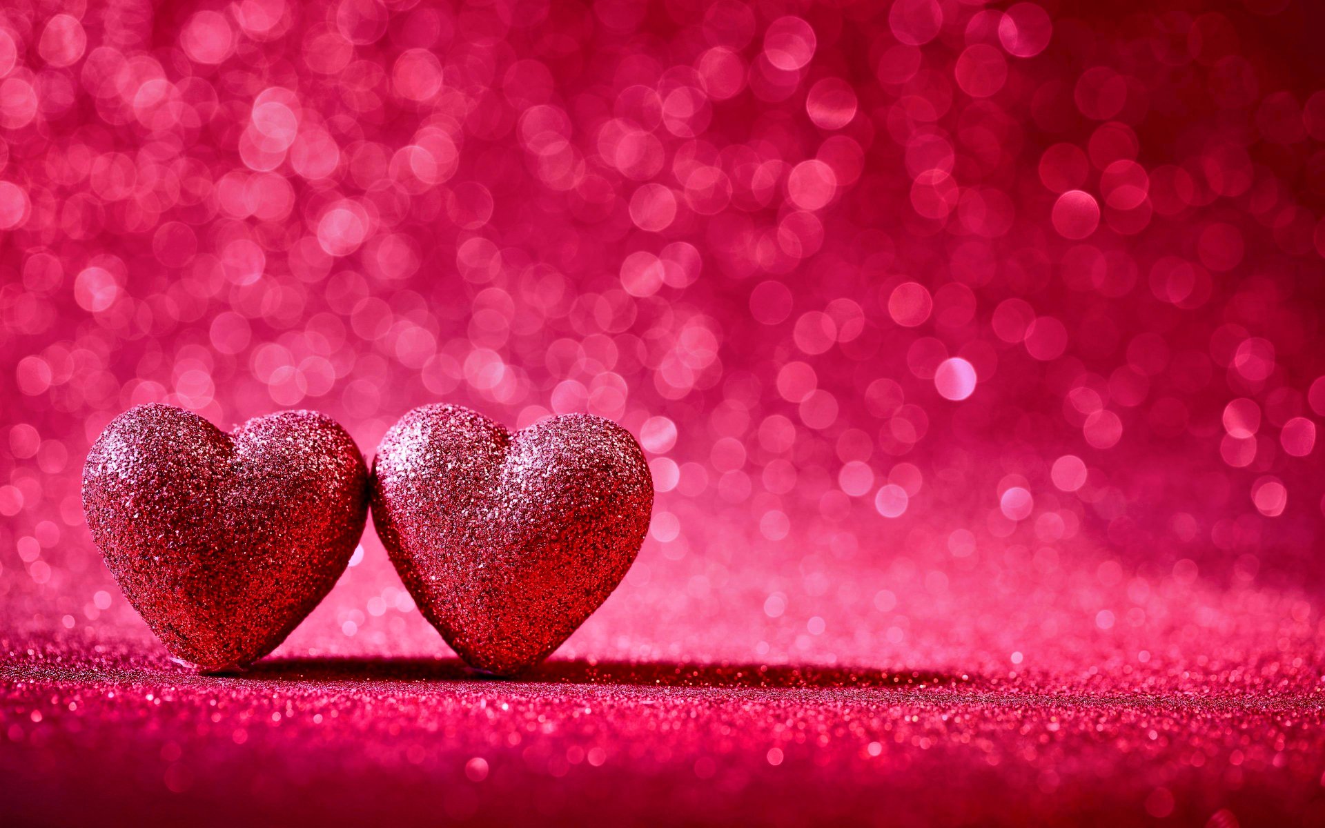 Download Bokeh Pink Glitter Heart