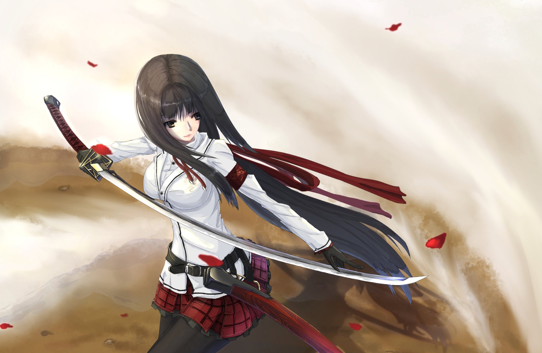 Katana Anime Girl Anime Girl Wallpaper
