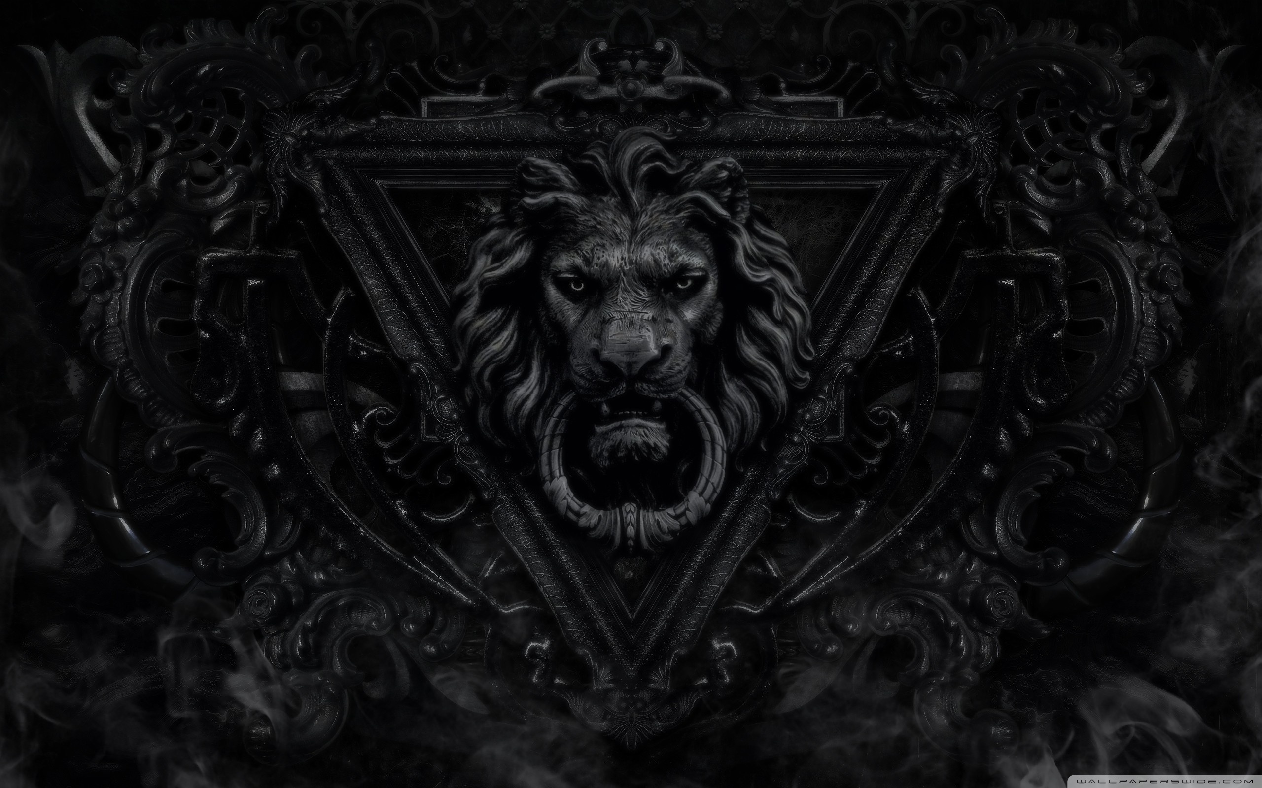 Dark Gothic Lion Ultra HD Desktop
