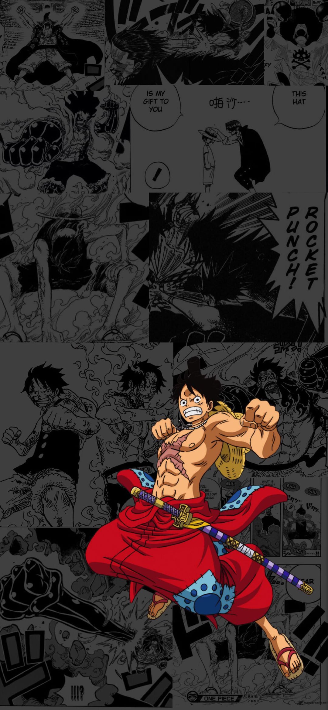 refined version of my luffy wallpaper