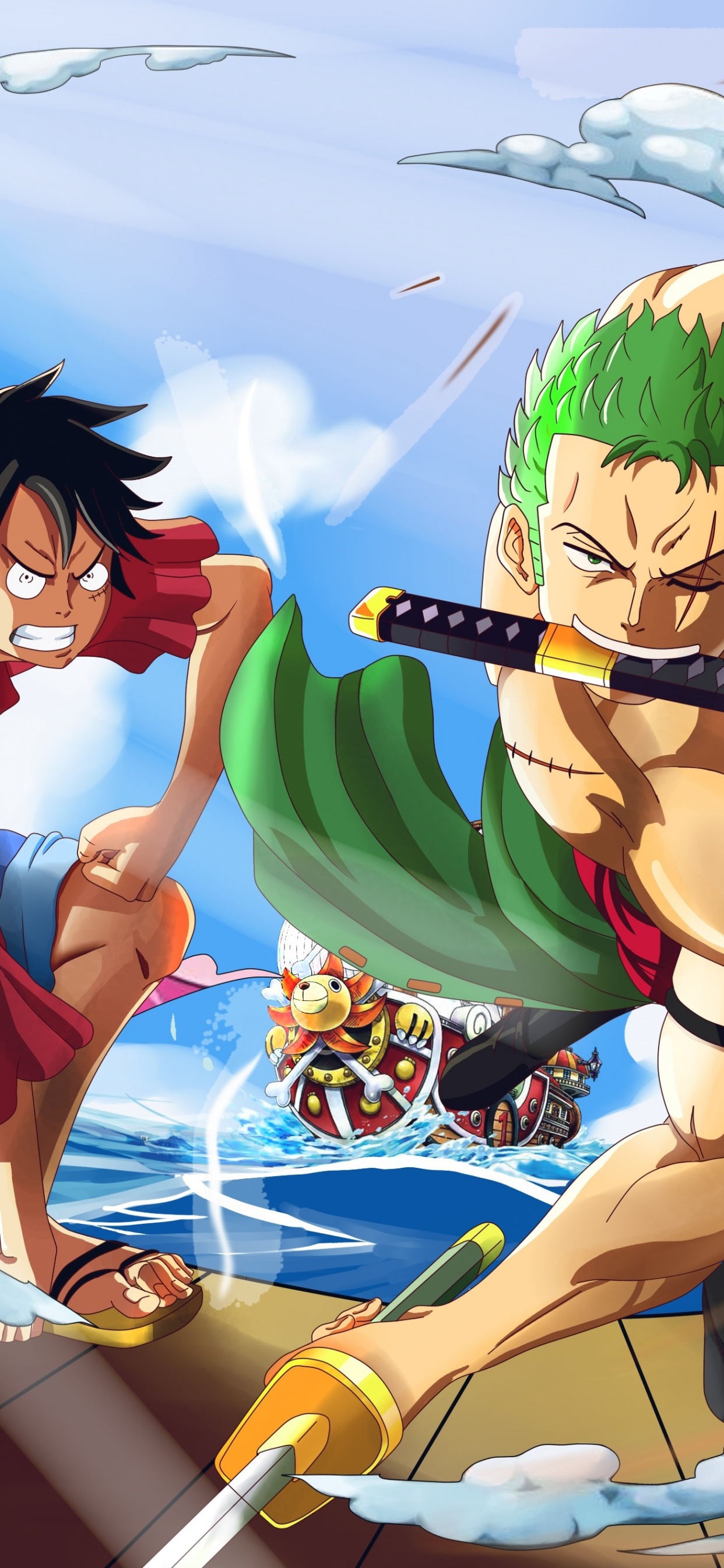 Monkey D. Luffy Wallpaper 4K, Roronoa