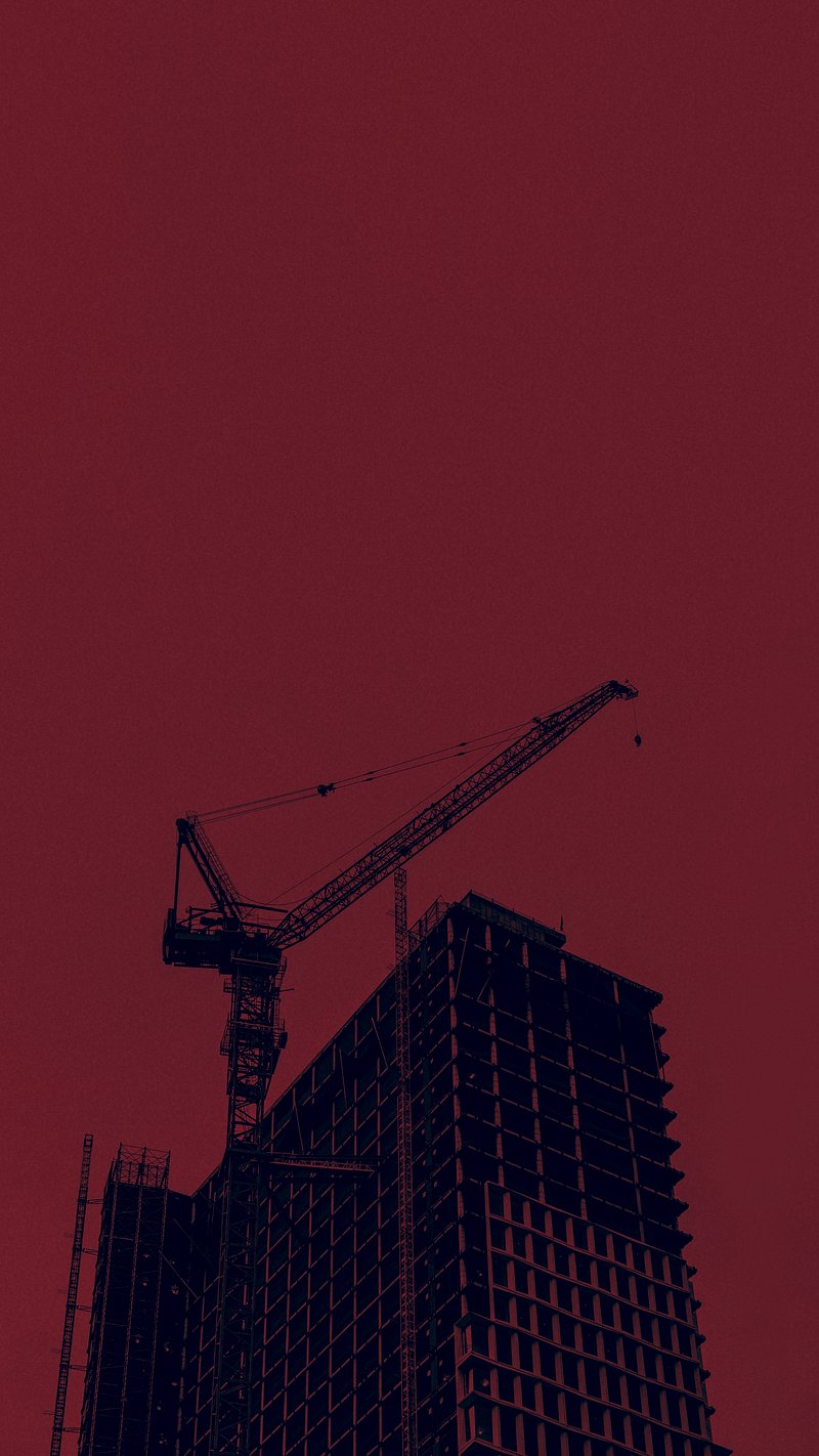 Silhouette Construction Work Image