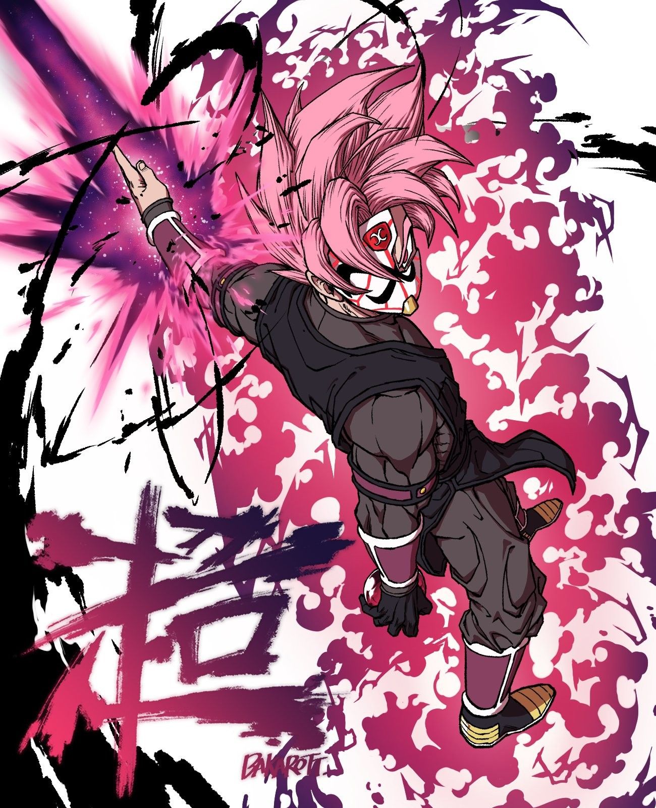Goku Black ssj Rose Crimson Masked Saiyan