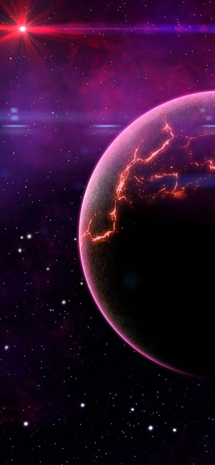 iPhone Xs Wallpaper 4K Space Trick