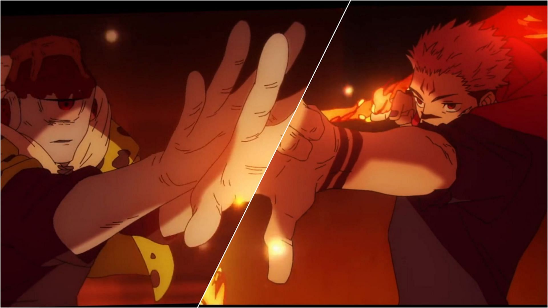 Sukuna vs. Jogo sets fire to