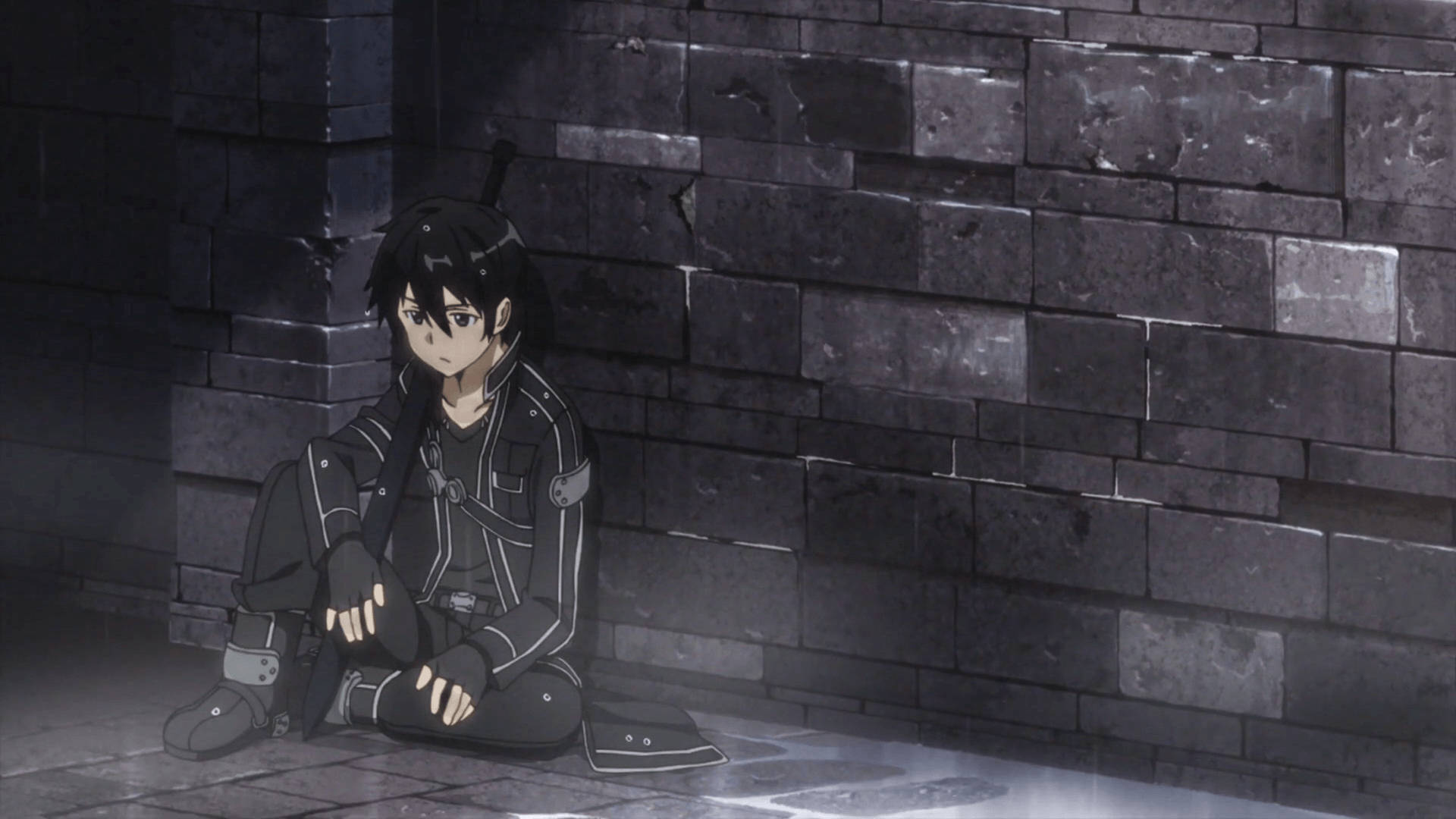 Download Sad Anime Boy Kirito Wallpaper