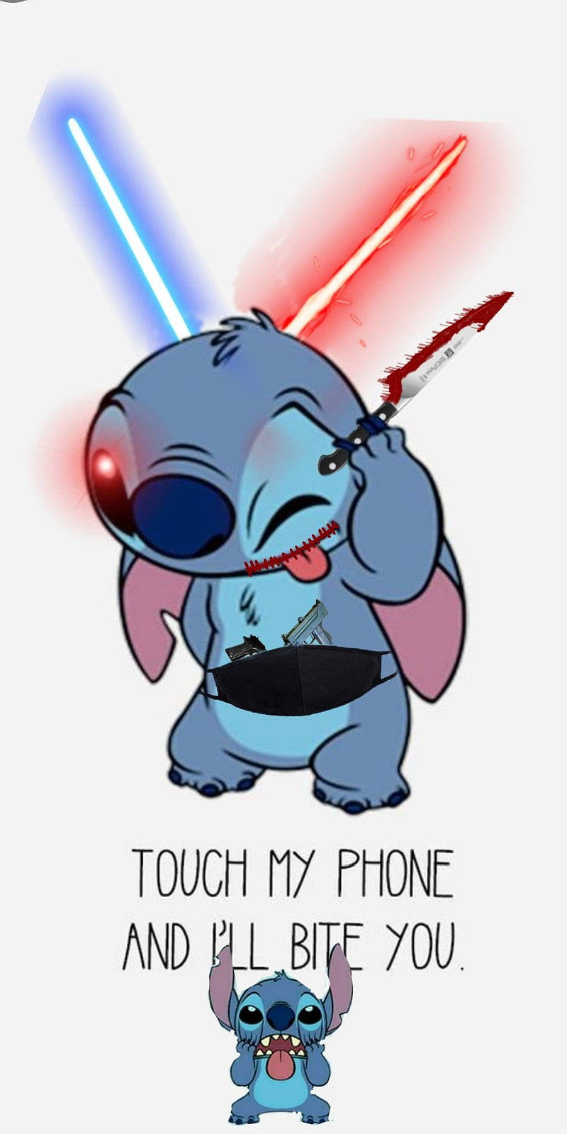 Dont Touch My Phone Stitch Wallpaper