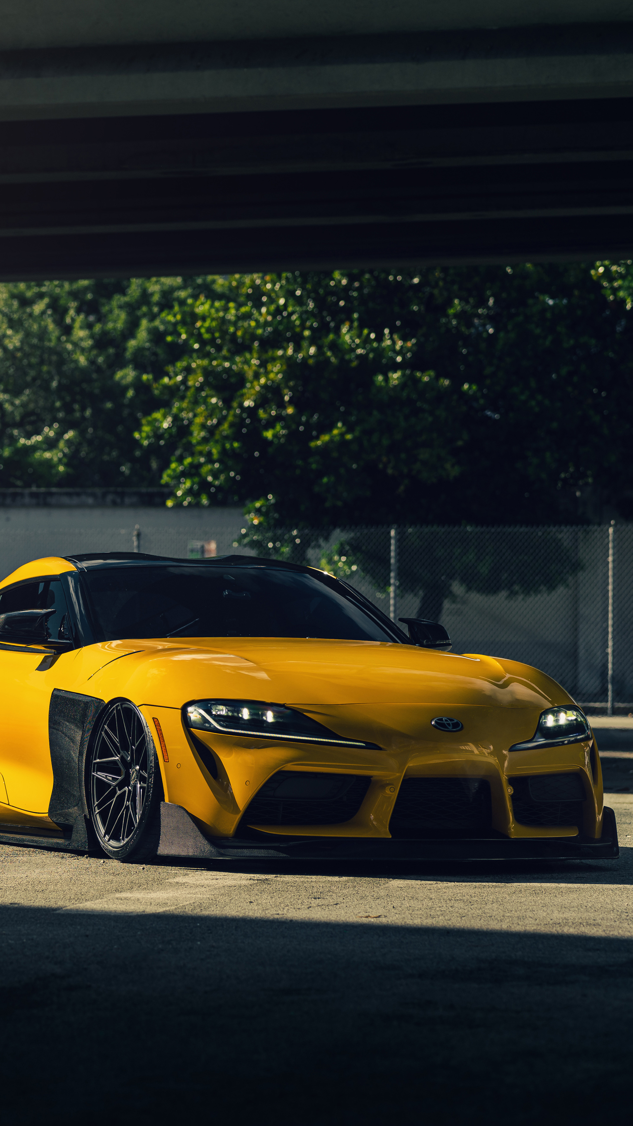 Toyota Supra DT Yellow Vossen