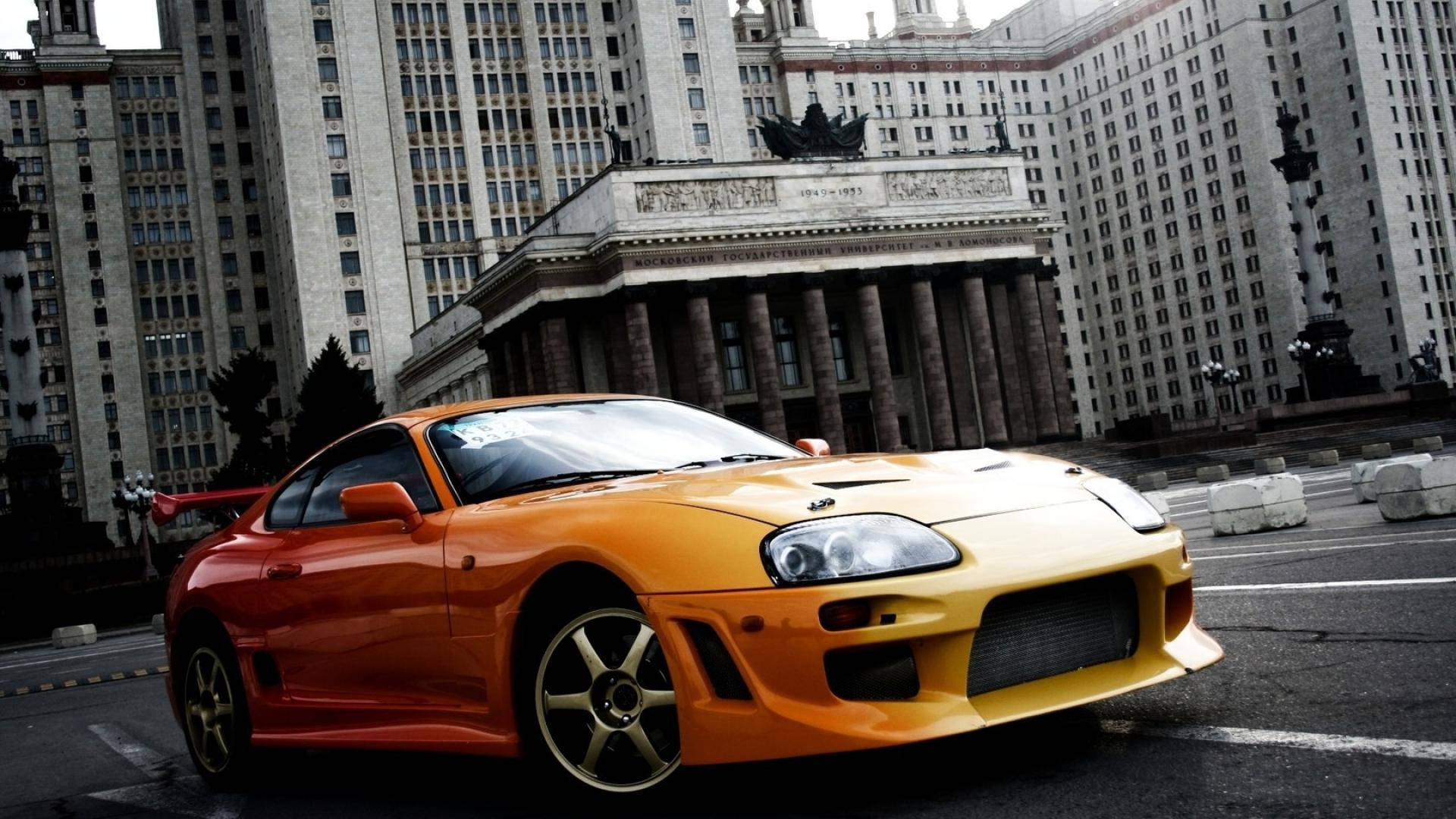Download free Yellow 1998 Toyota Supra