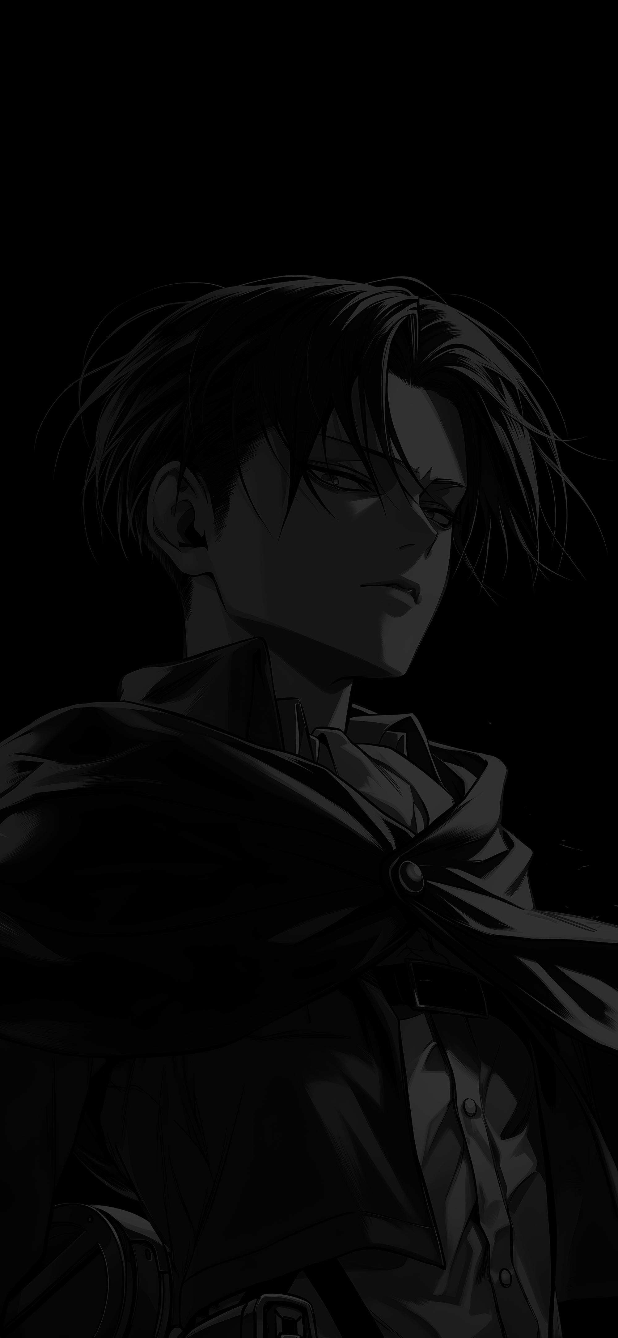 Levi Ackerman Black Attack on Titan