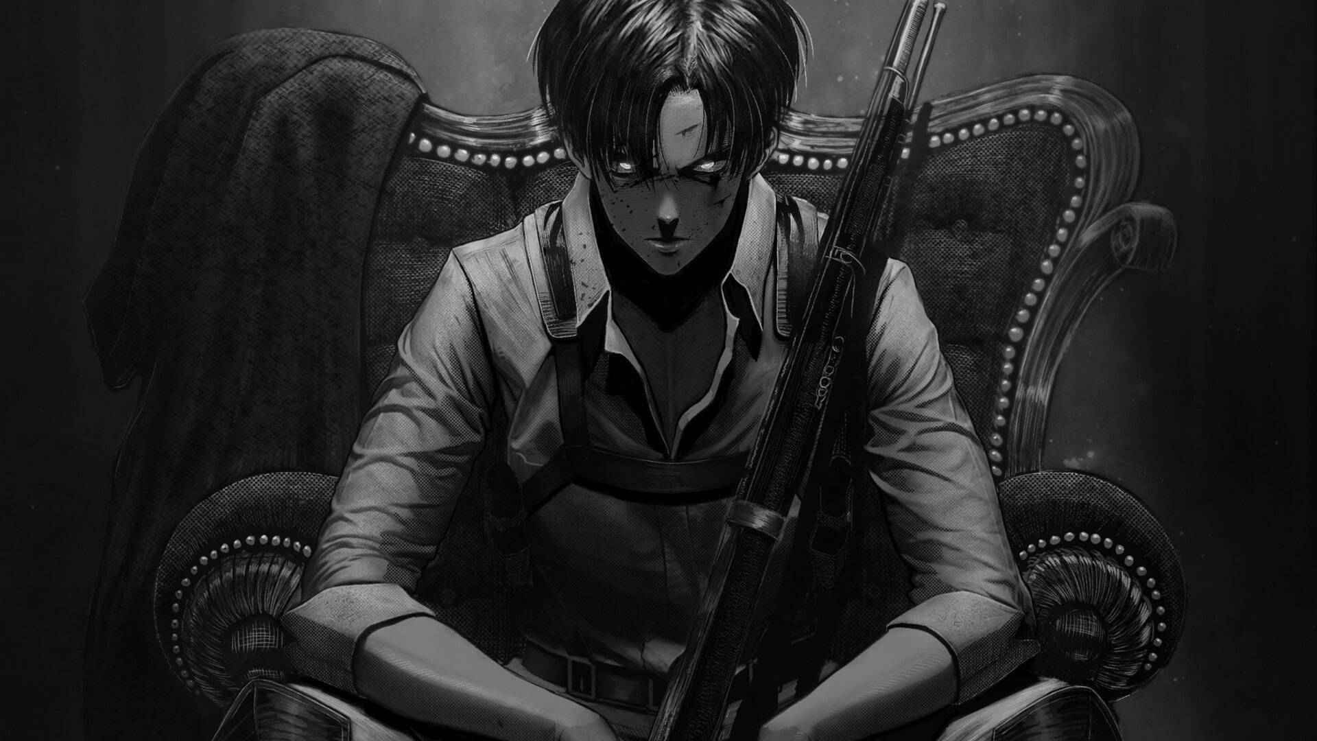Download free Aot Levi Monochrome
