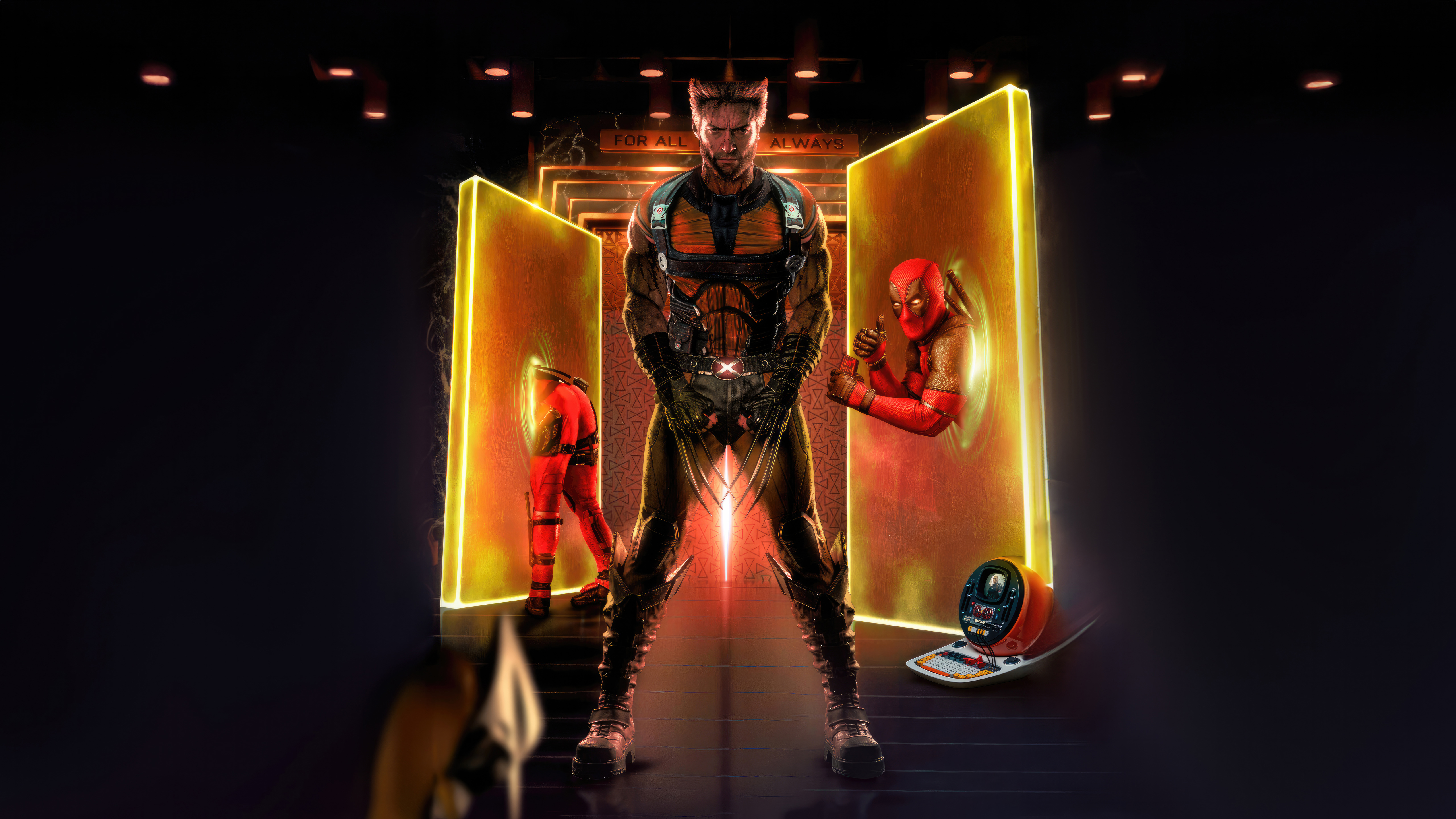 Deadpool And Wolverine Collide