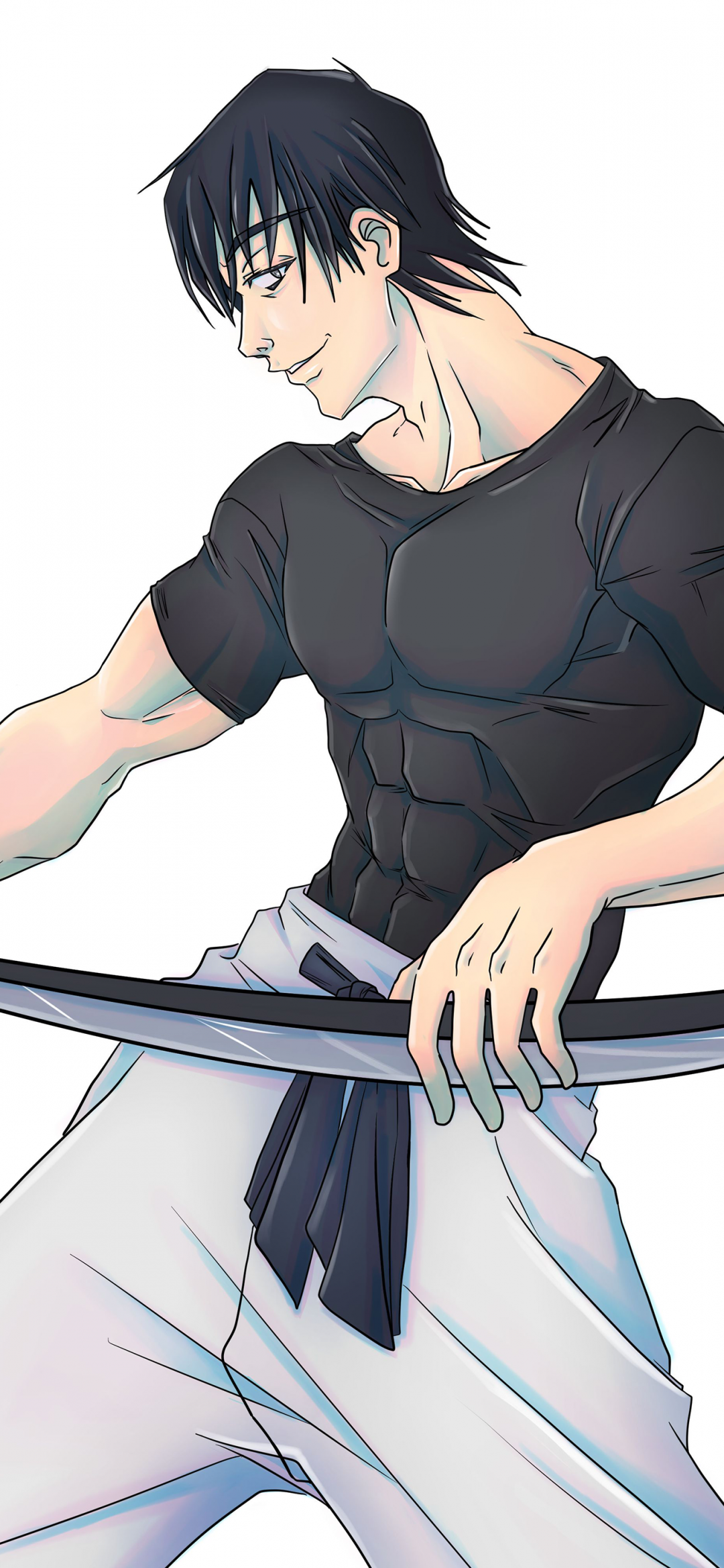 Toji Fushiguro Wallpaper 4K, White