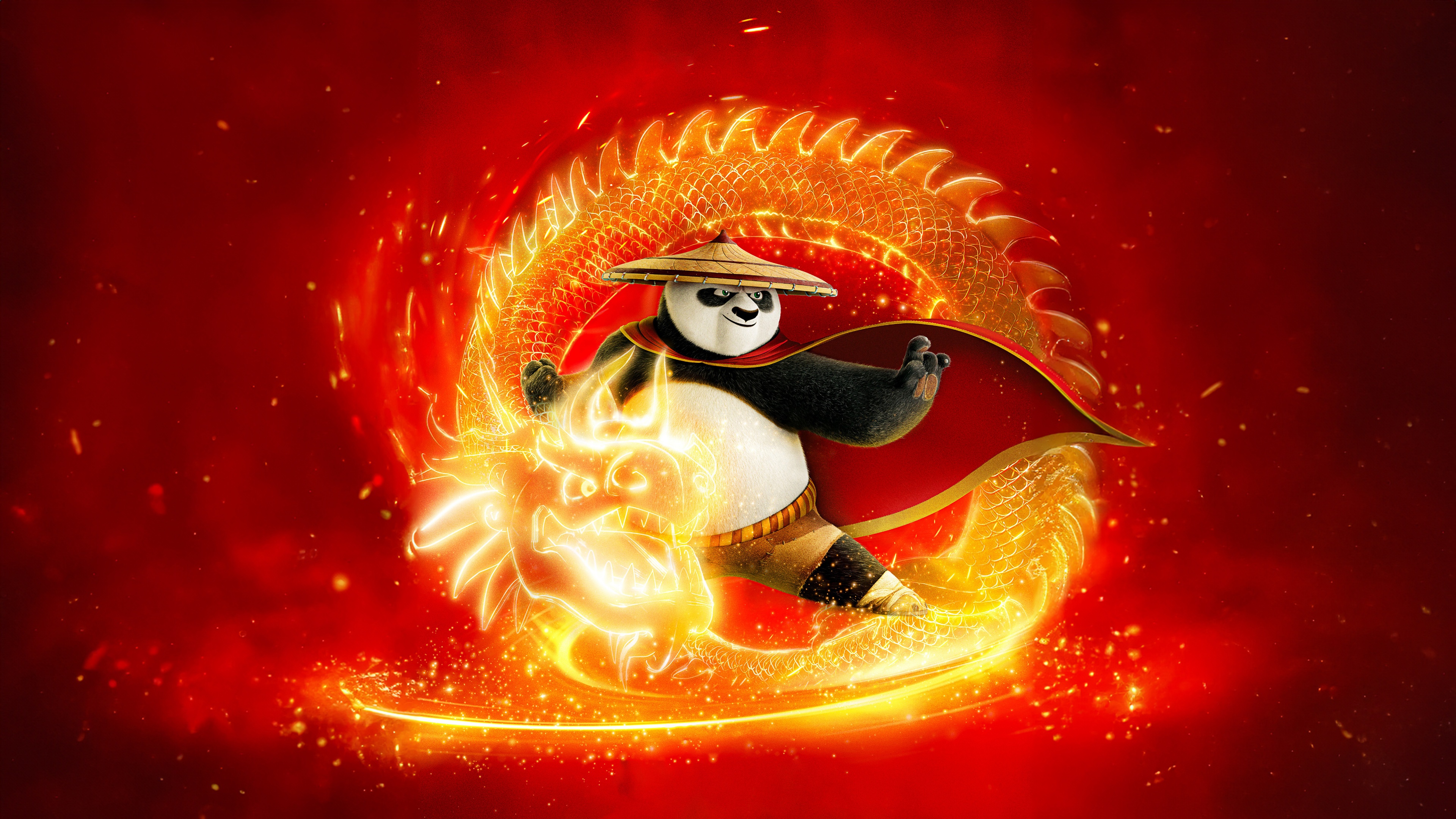 Kung Fu Panda 4 Wallpaper 4K, Dragon