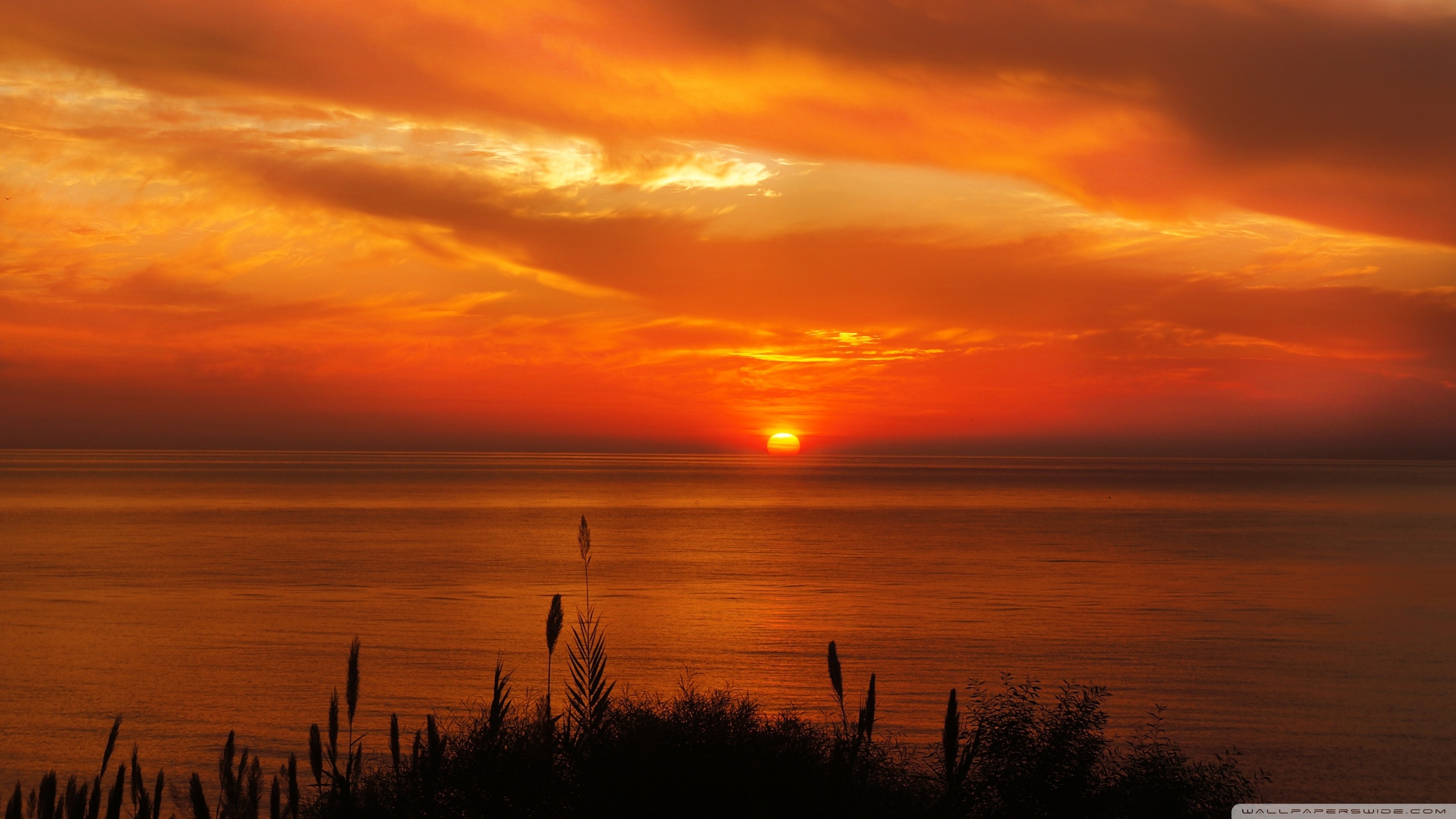Beautiful Sea Sunset Ultra HD Desktop