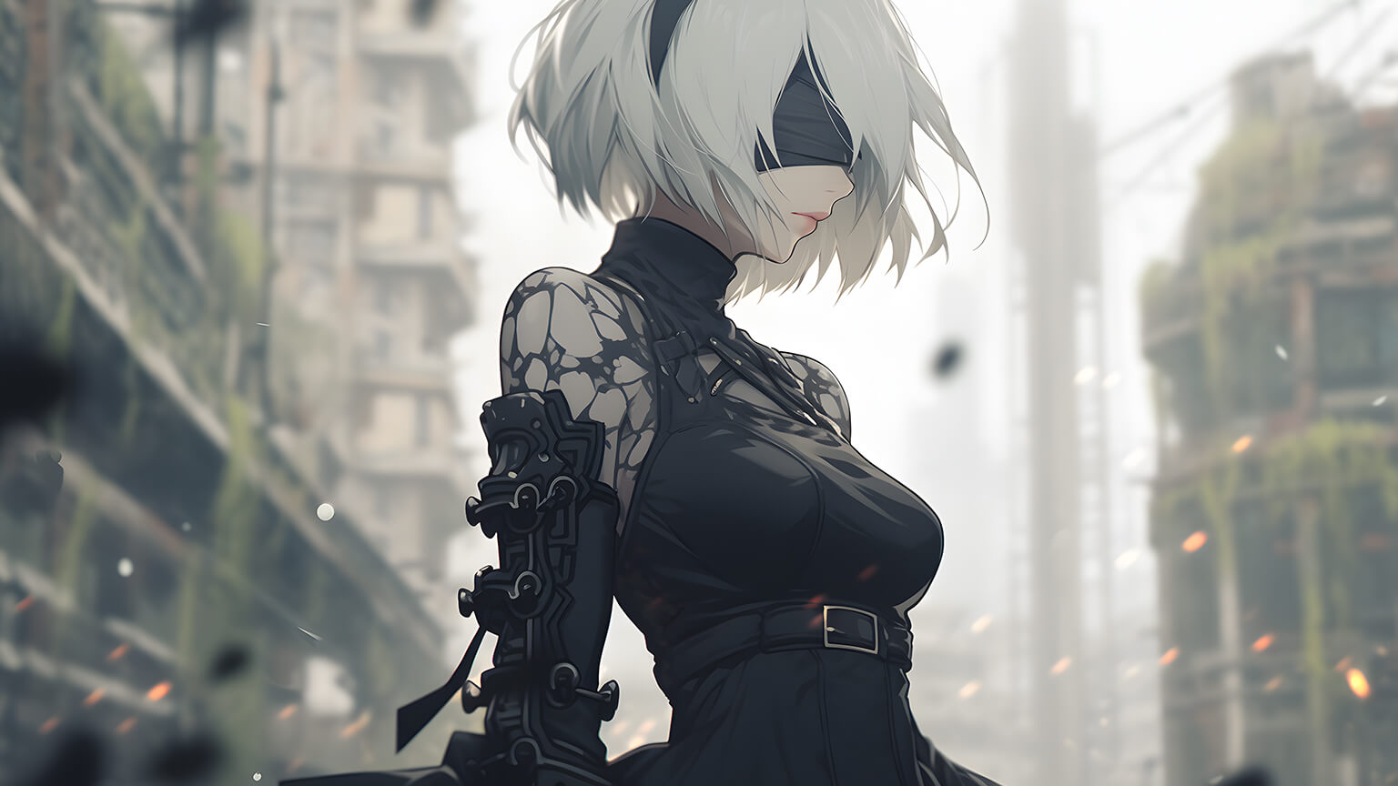 Nier: Automata 2B Desktop Wallpaper