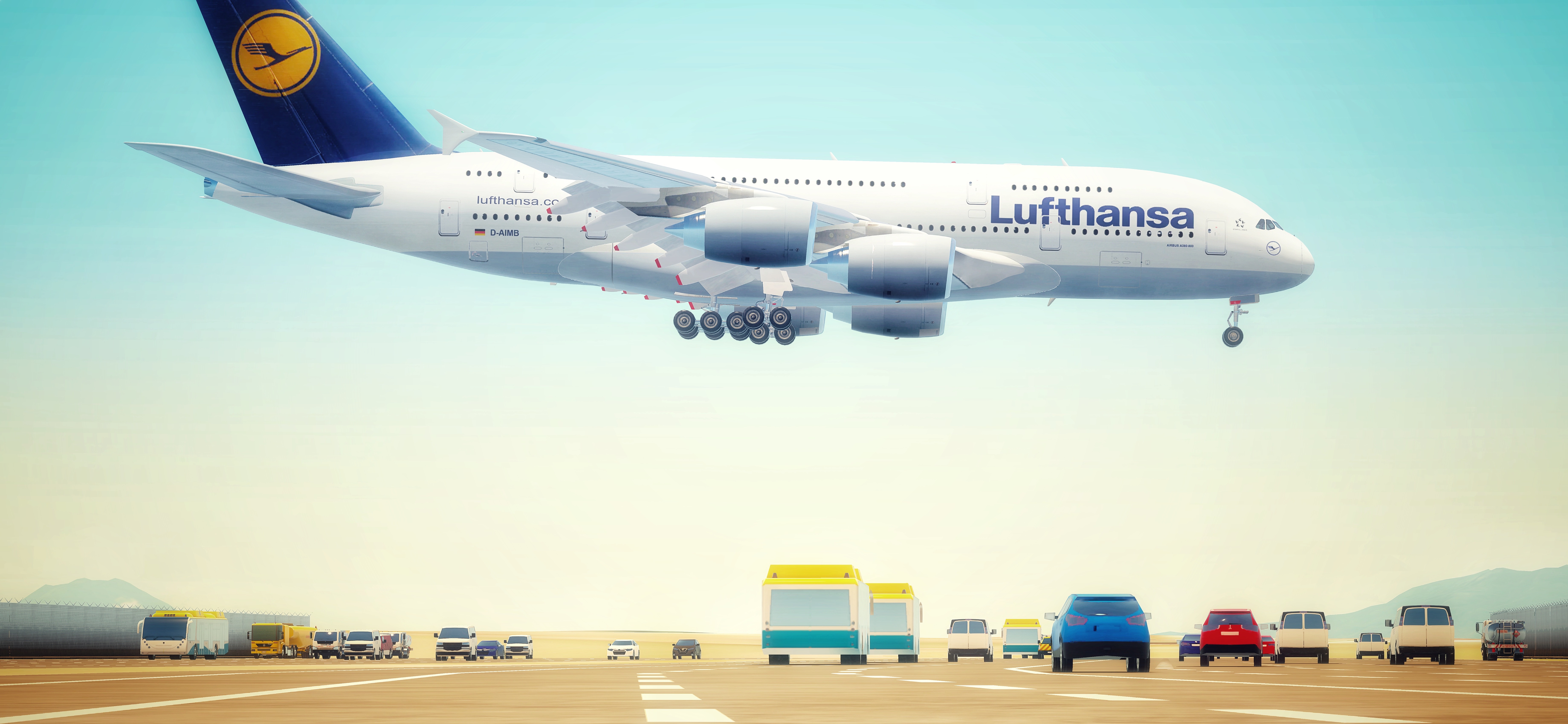 Lufthansa A380 + Manila's Highway