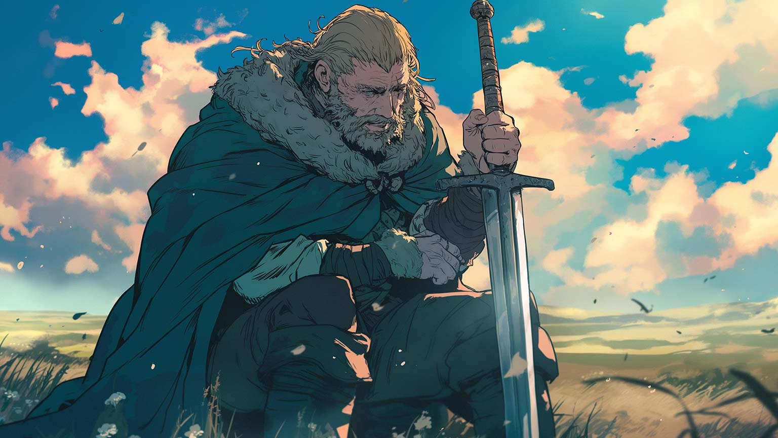 Free Vinland Saga Warrior with Sword
