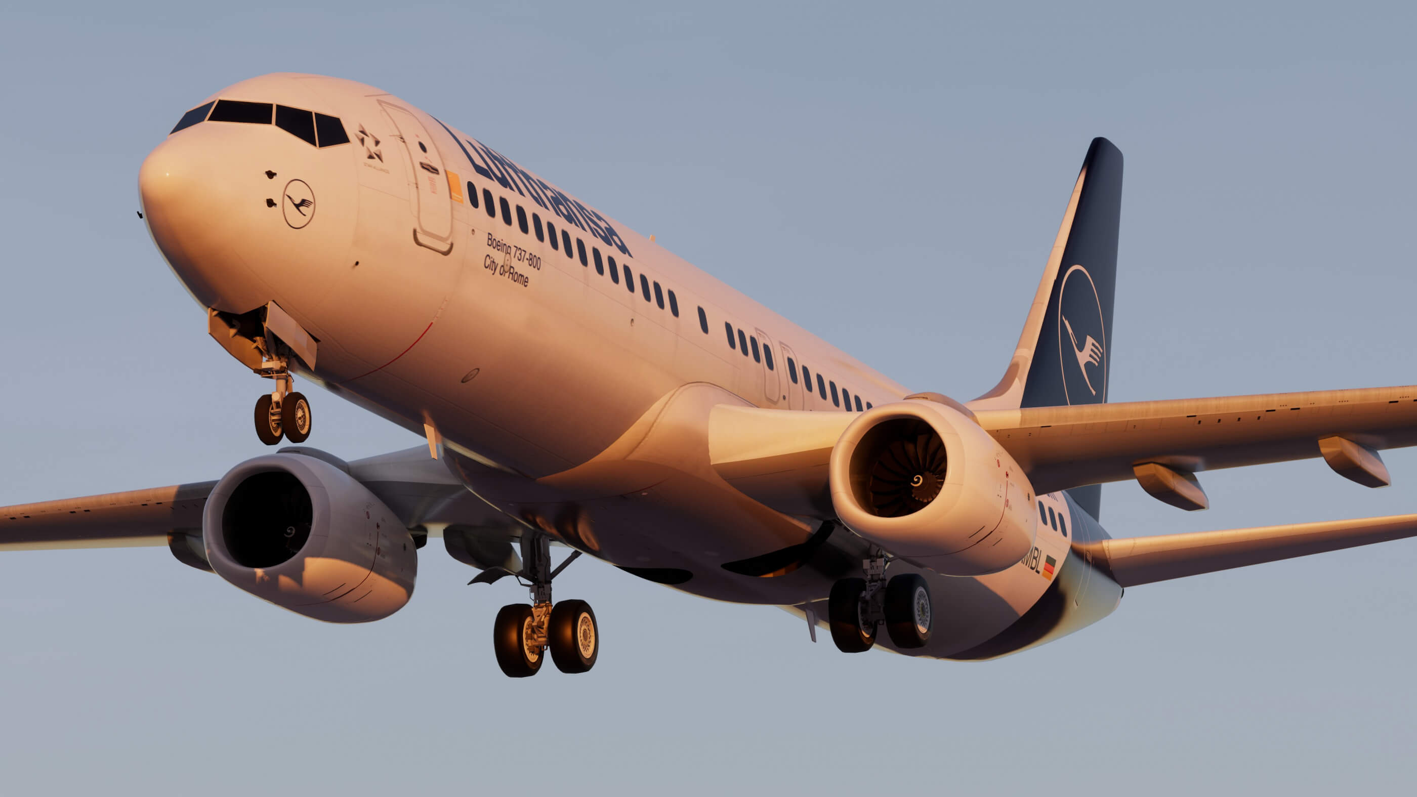Lufthansa Boeing 737 800 3D Model