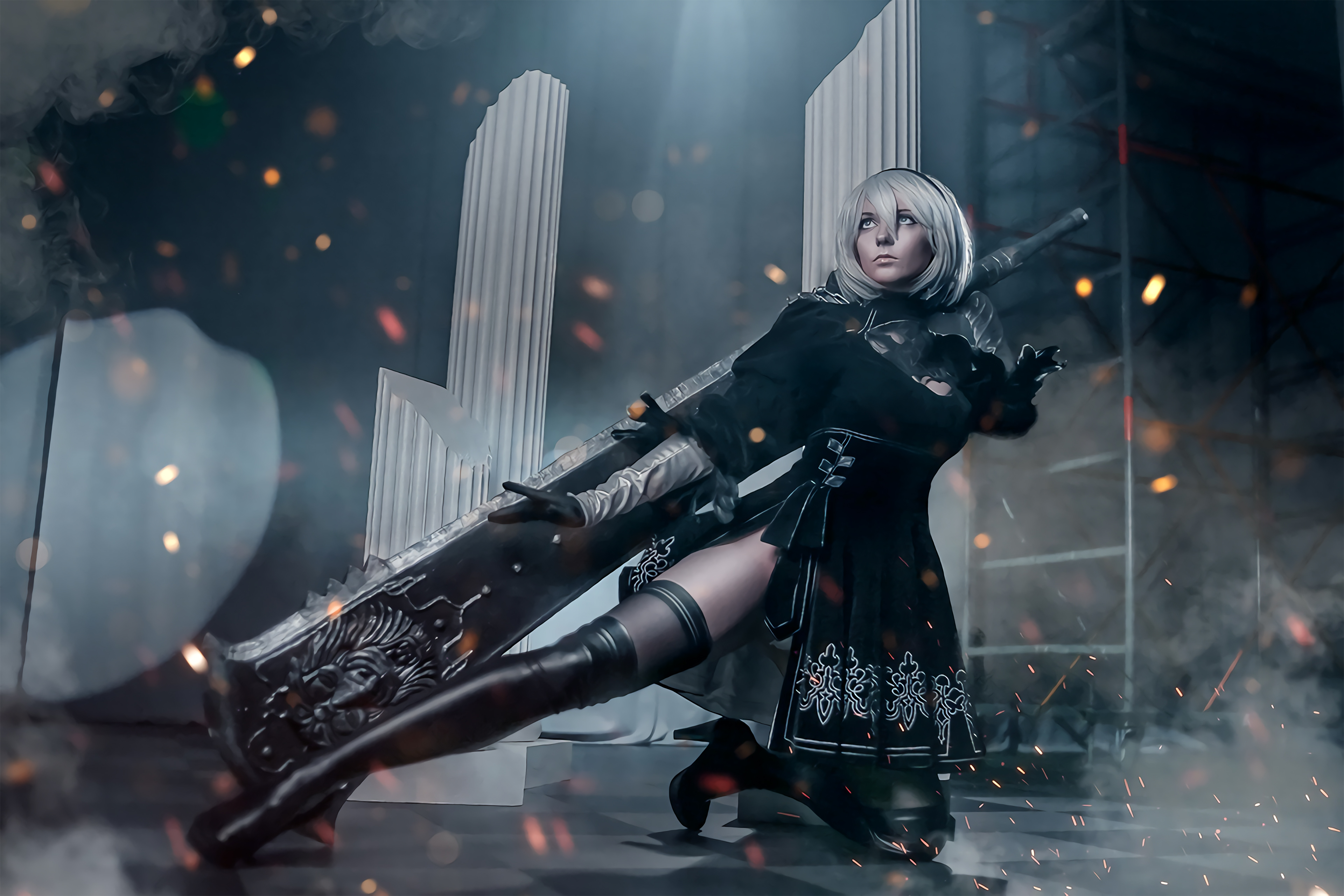 Nier Automata 2B CosplayGirl 4k