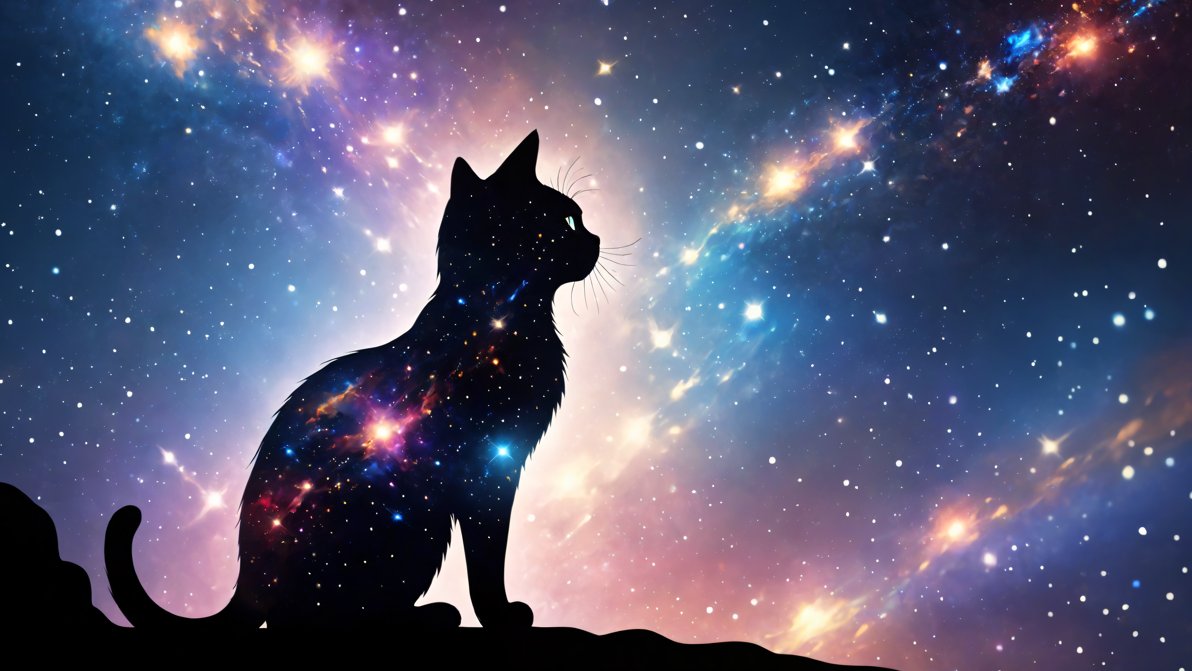 Space Kitty 4k Wallpaper