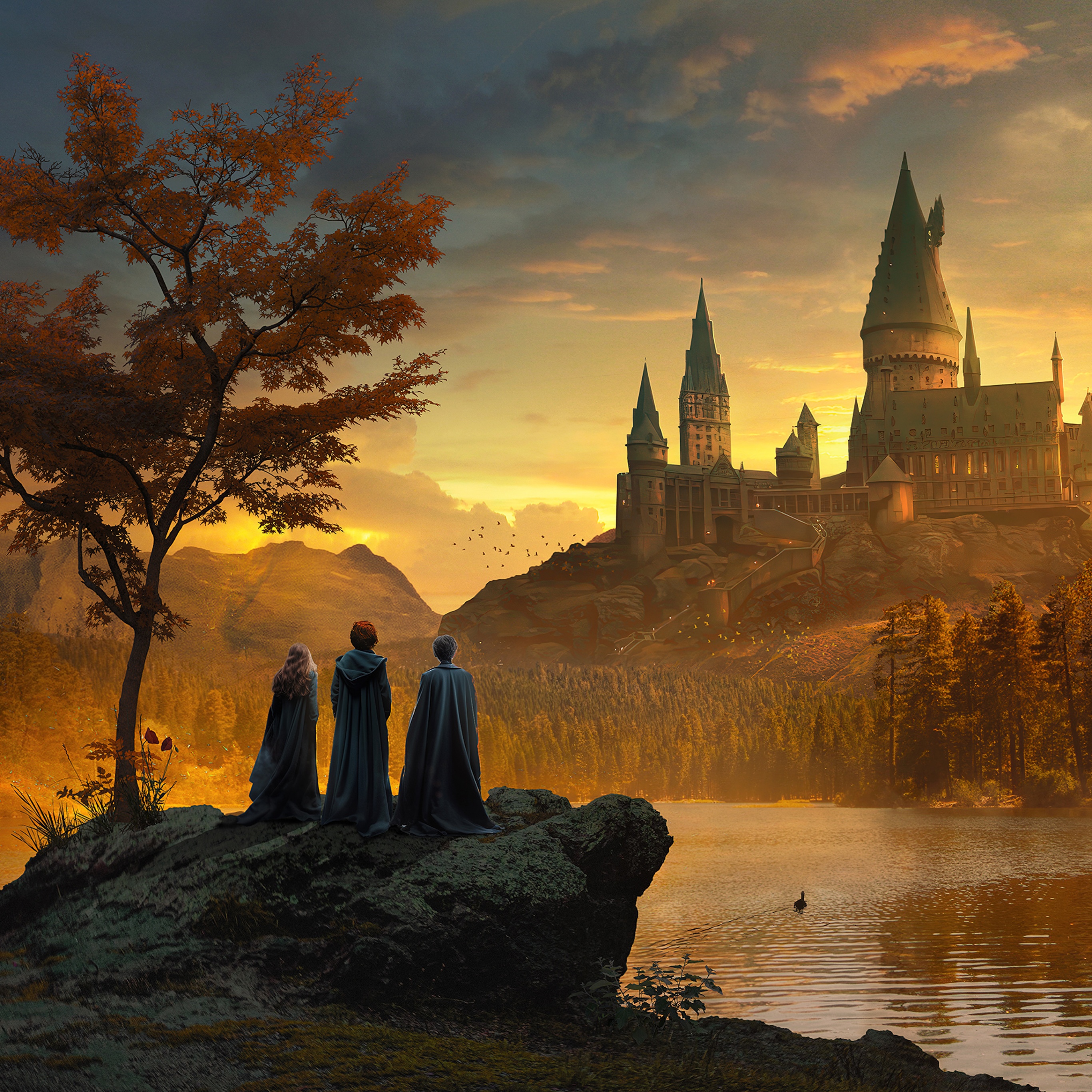Hogwarts Wallpaper 4K, Harry Potter, Hermione Granger
