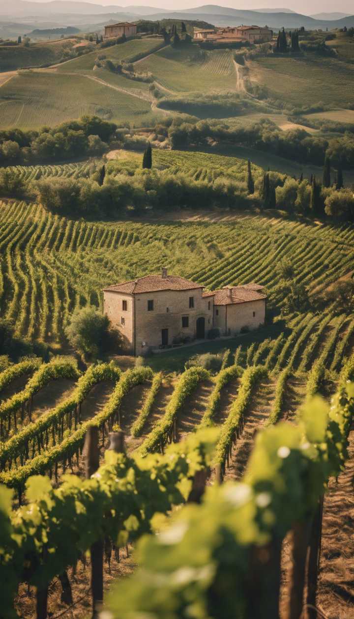 vineyards in Tuscany, Italy