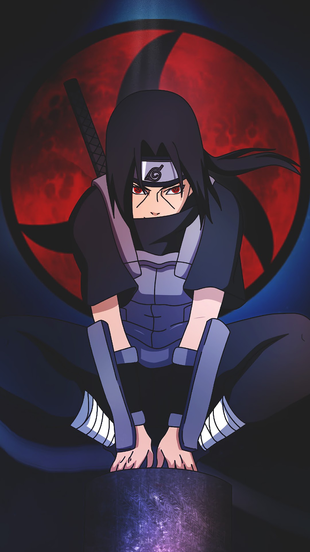 Itachi Sharingan Anbu 4K Wallpaper