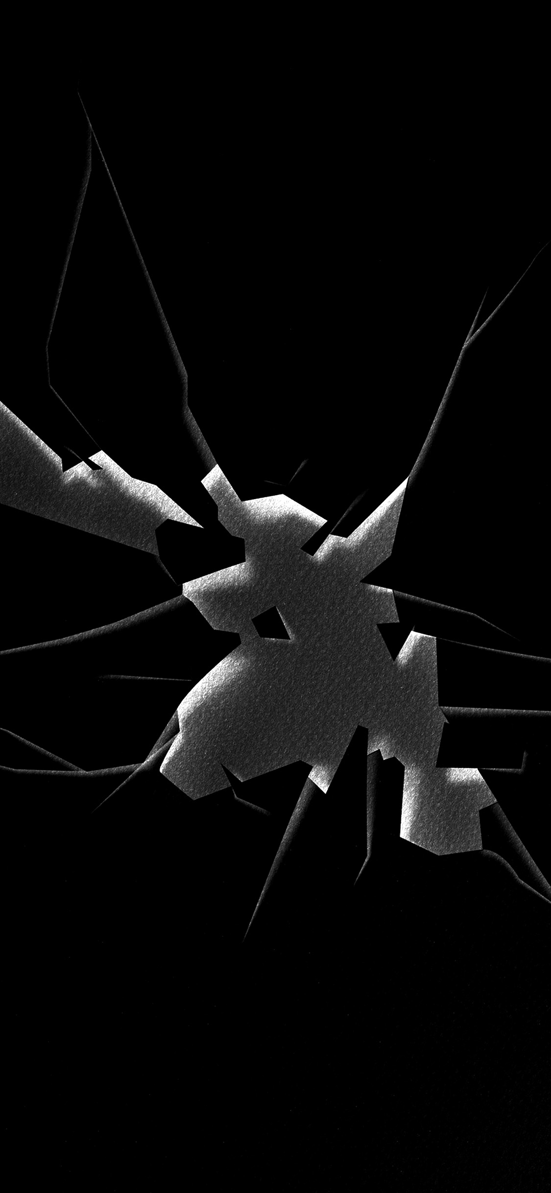 Crack Paper Art Dark Wallpaper