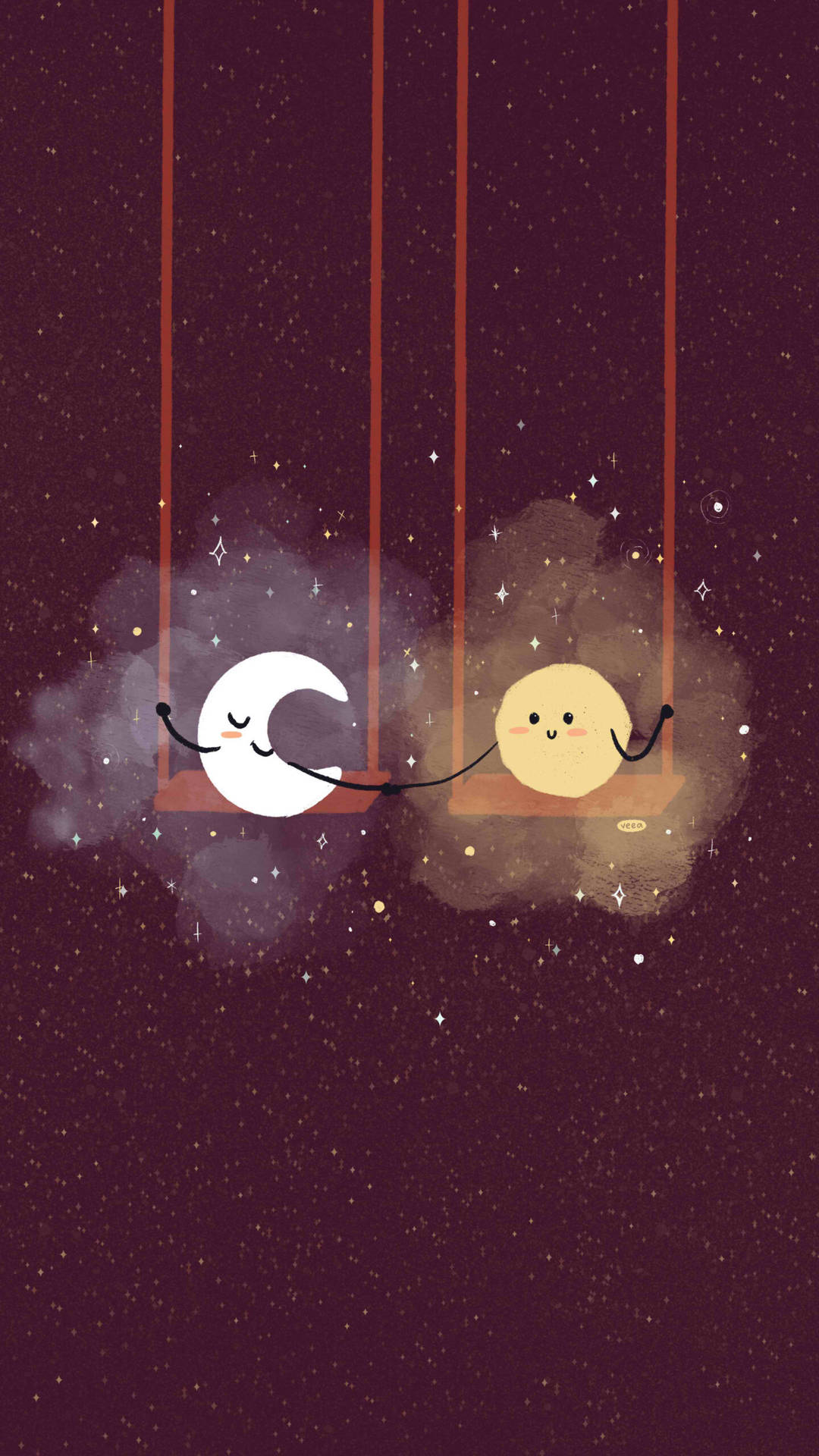 Download free Cute Moon And Planet