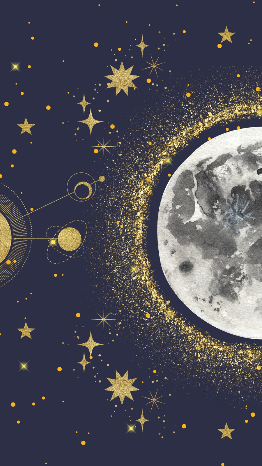 aesthetic moon wallpaper