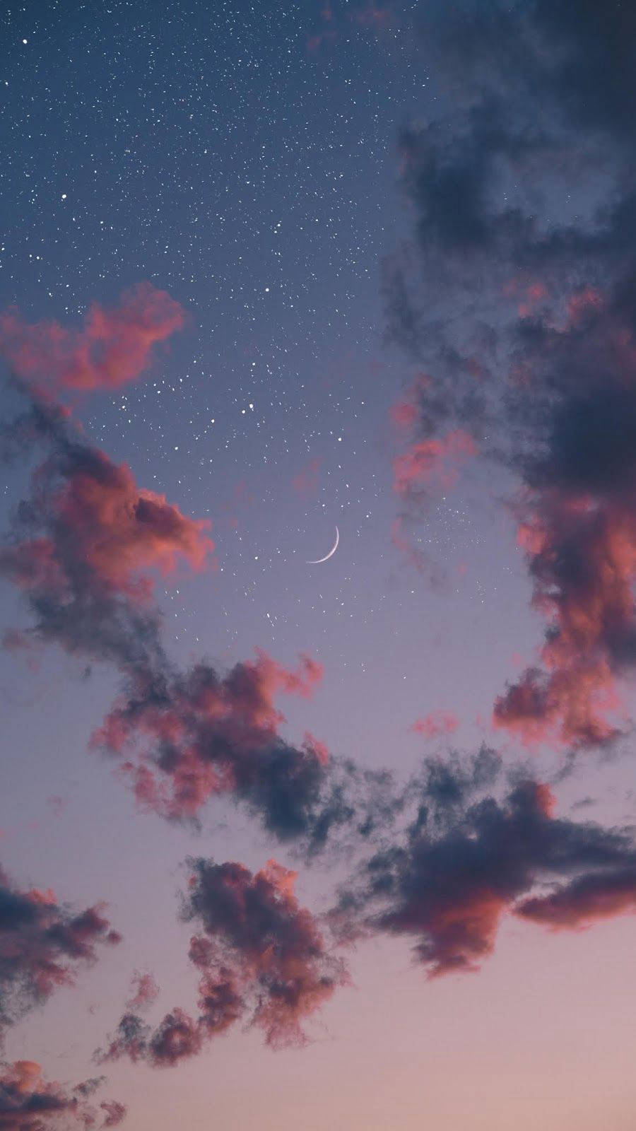 Download free Aesthetic Moon And Sky