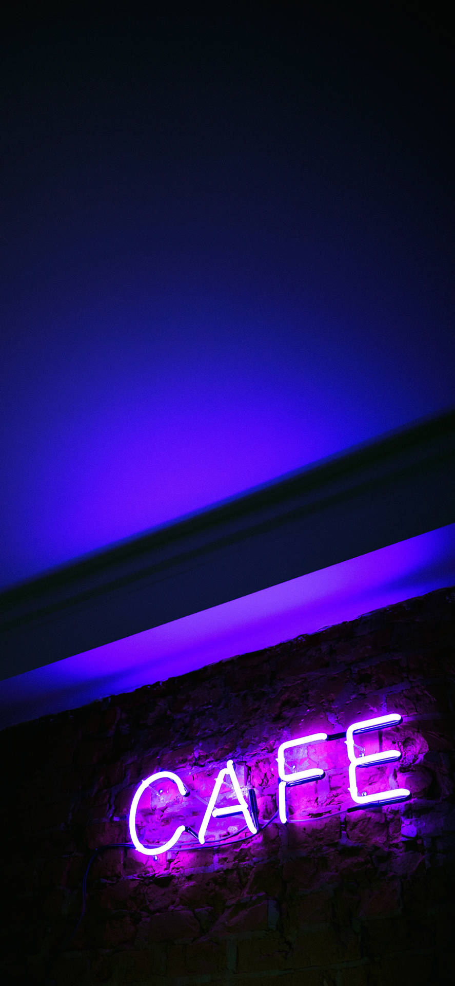 Download free Cafe Sign Neon Purple