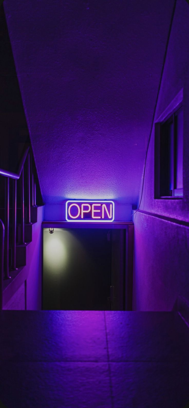 Lockscreen Purple neon
