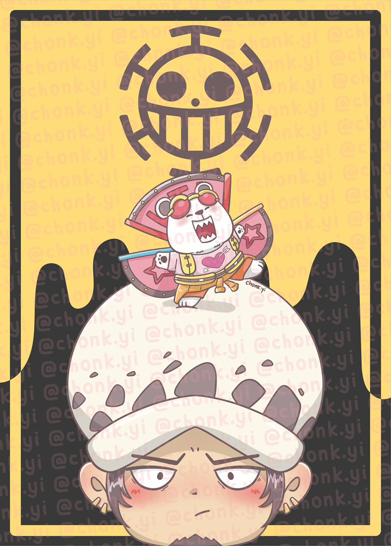 Bepo Heart Pirates Digital Art