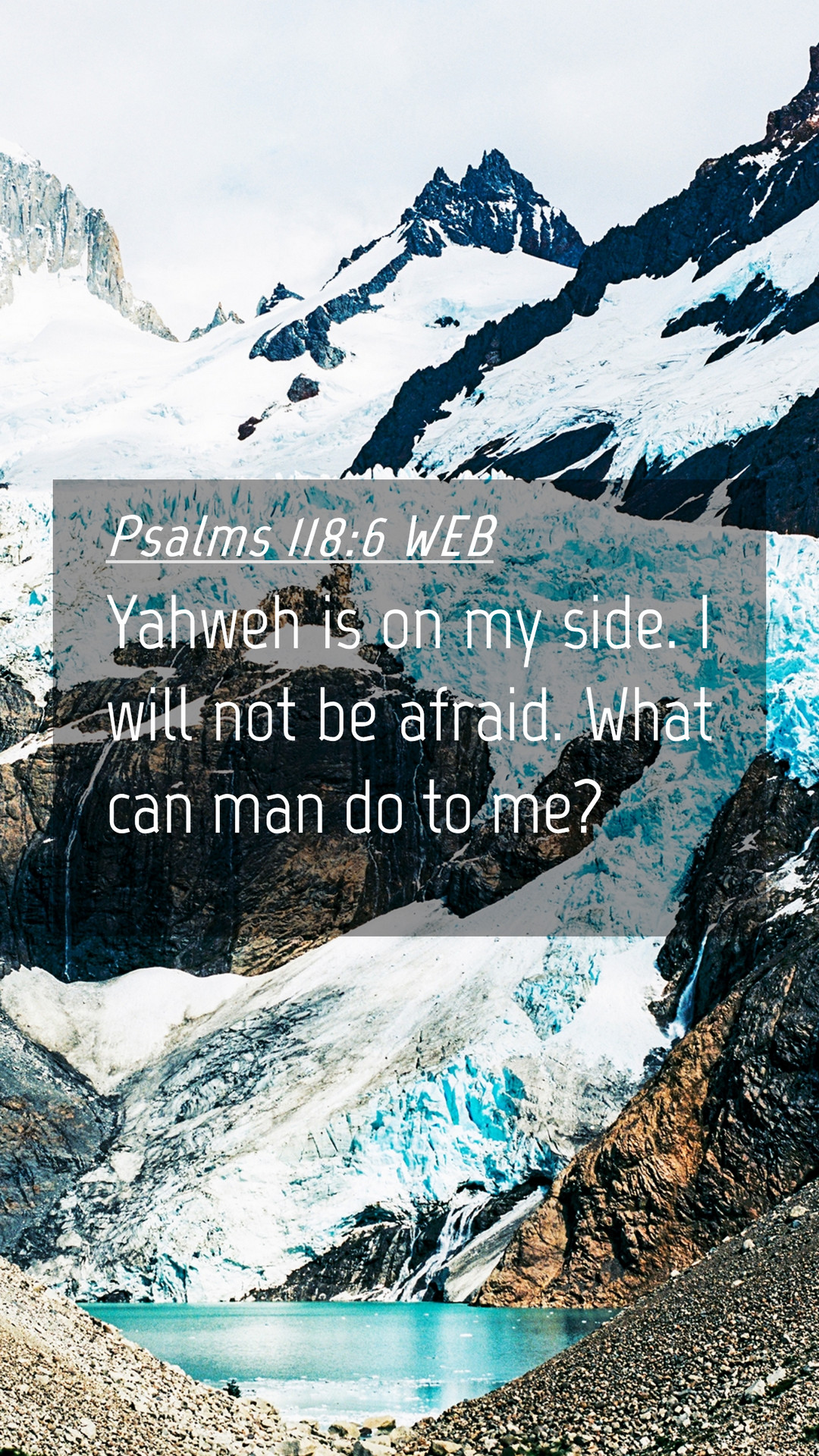 Psalms 118:6 WEB Mobile Phone Wallpaper