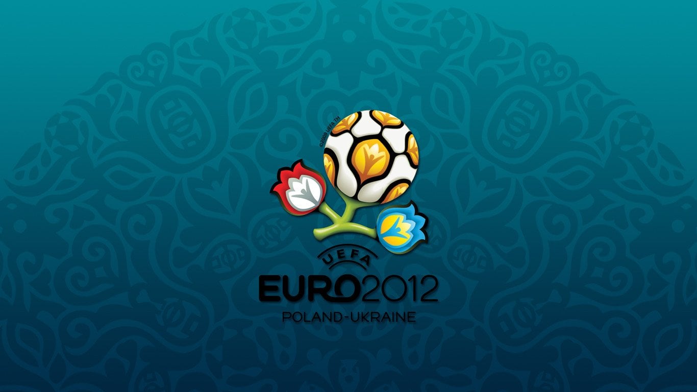 uefa euro 2012 logo ornament wallpaper