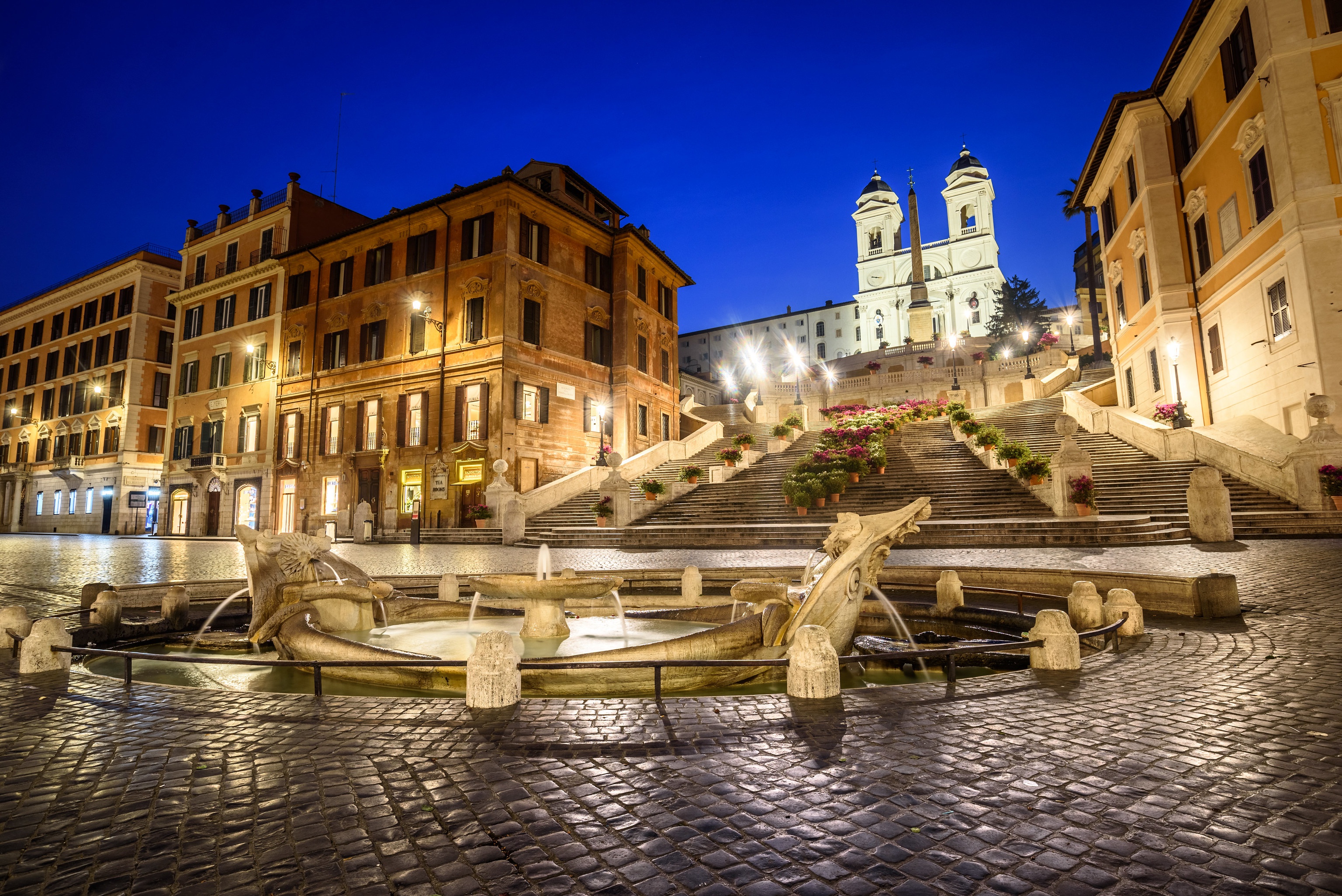 Wallpaper lights, Rome, Italy