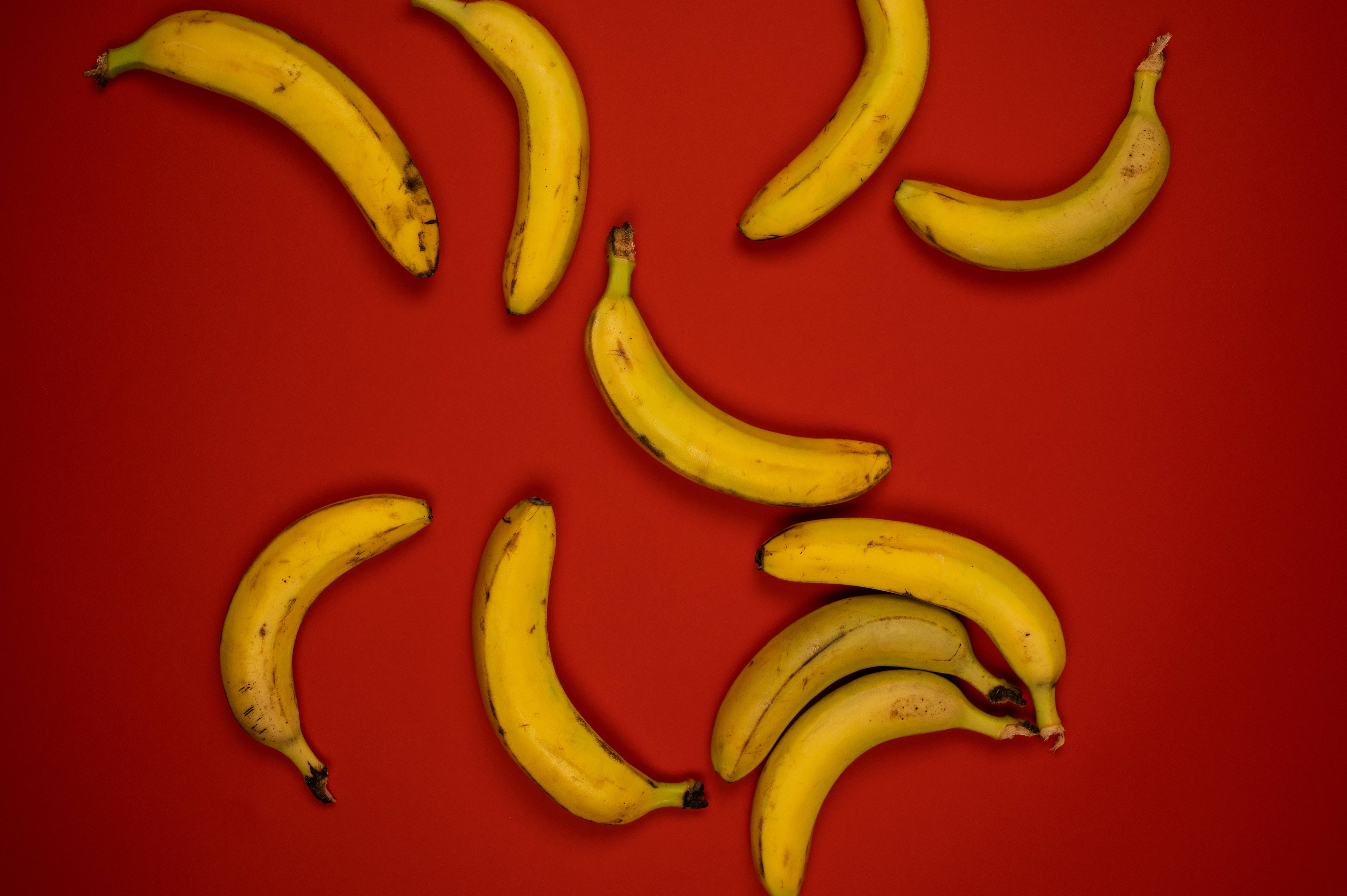 Backdrop of whole fresh bananas