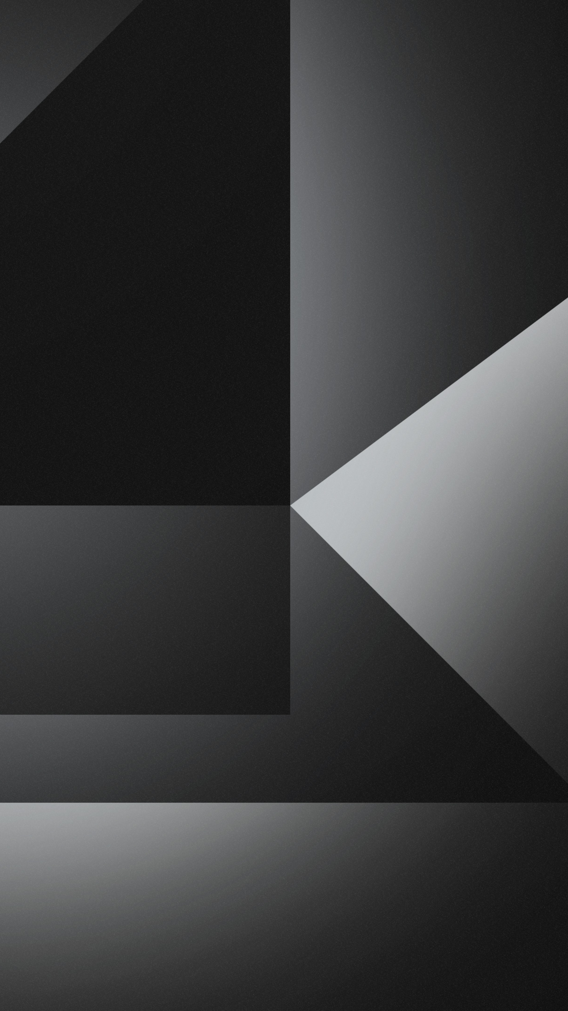 Dark Grey Abstract Shapes 4k