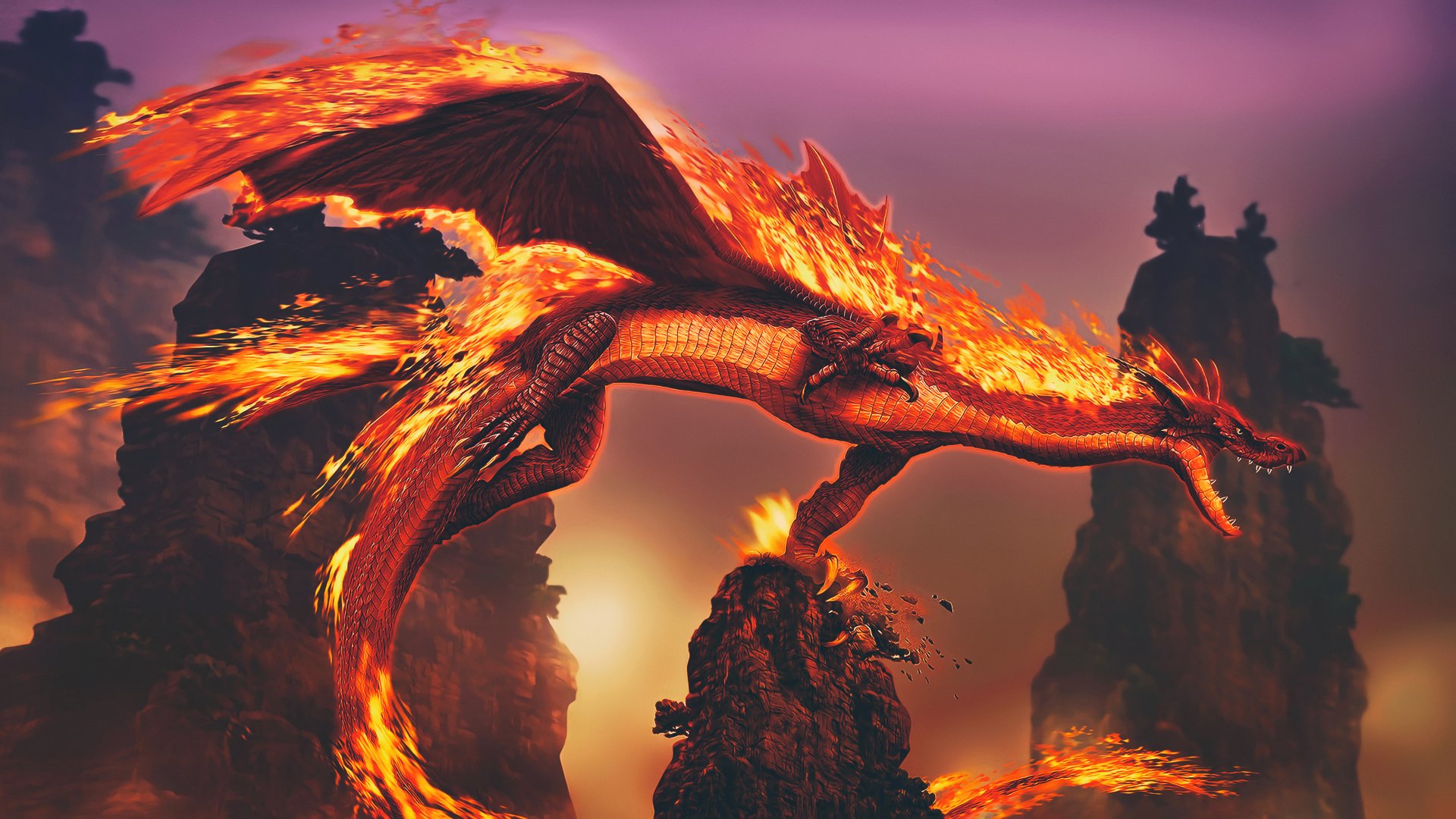 Fantasy Dragon 4k Ultra HD Wallpaper
