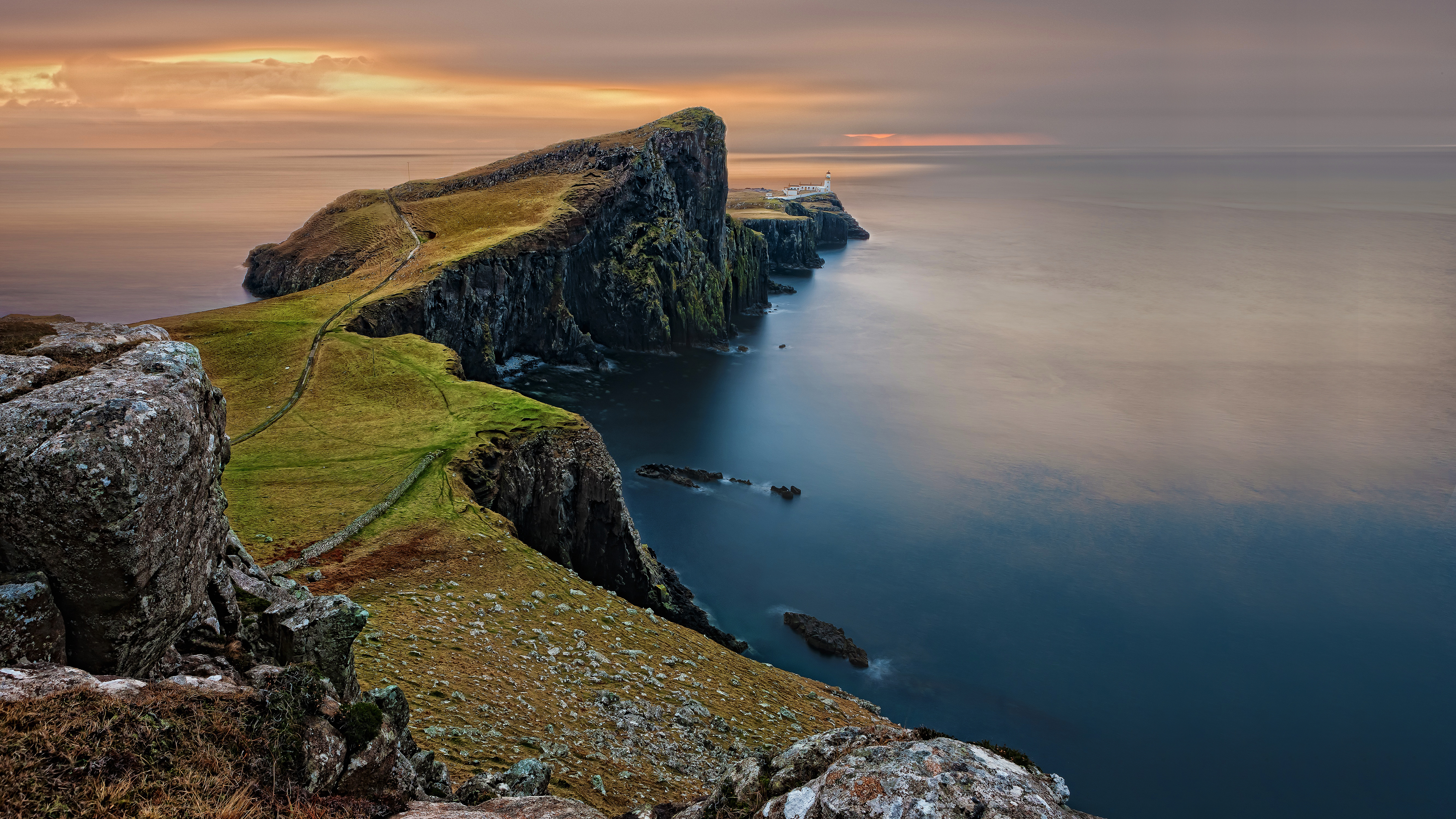 Scottish Cliffs Desktop Background