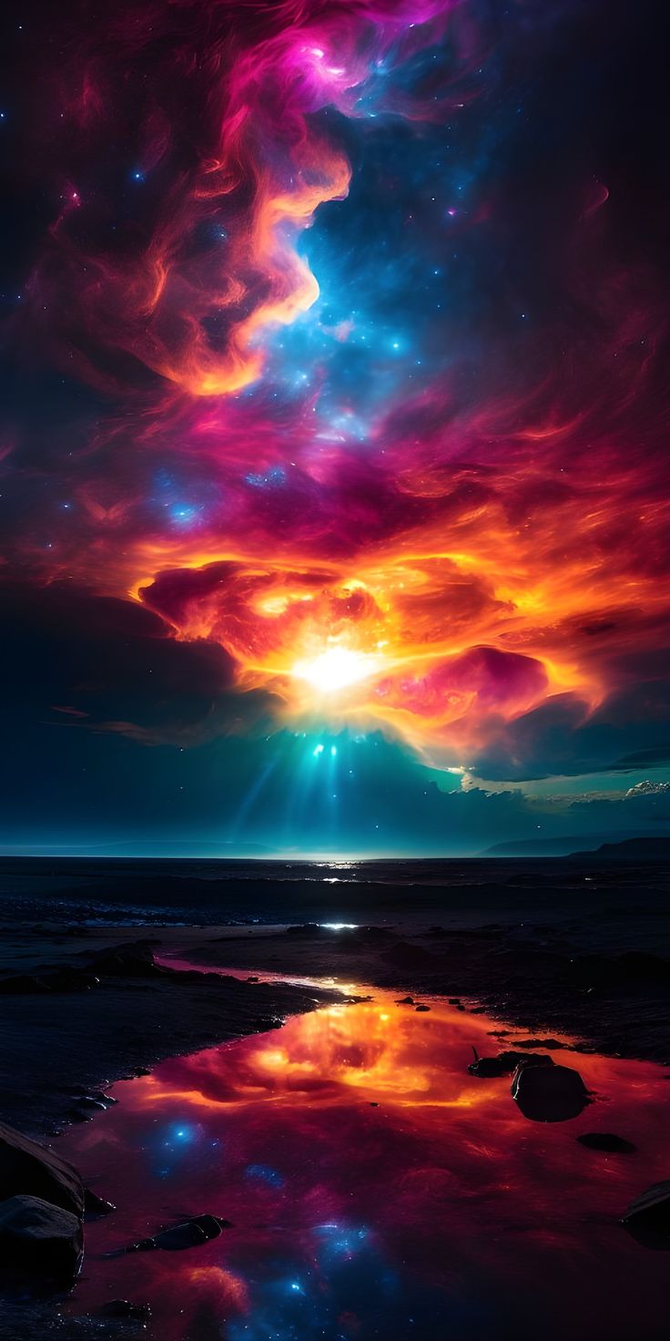 Vibrant Colorful Nature Phone Wallpaper