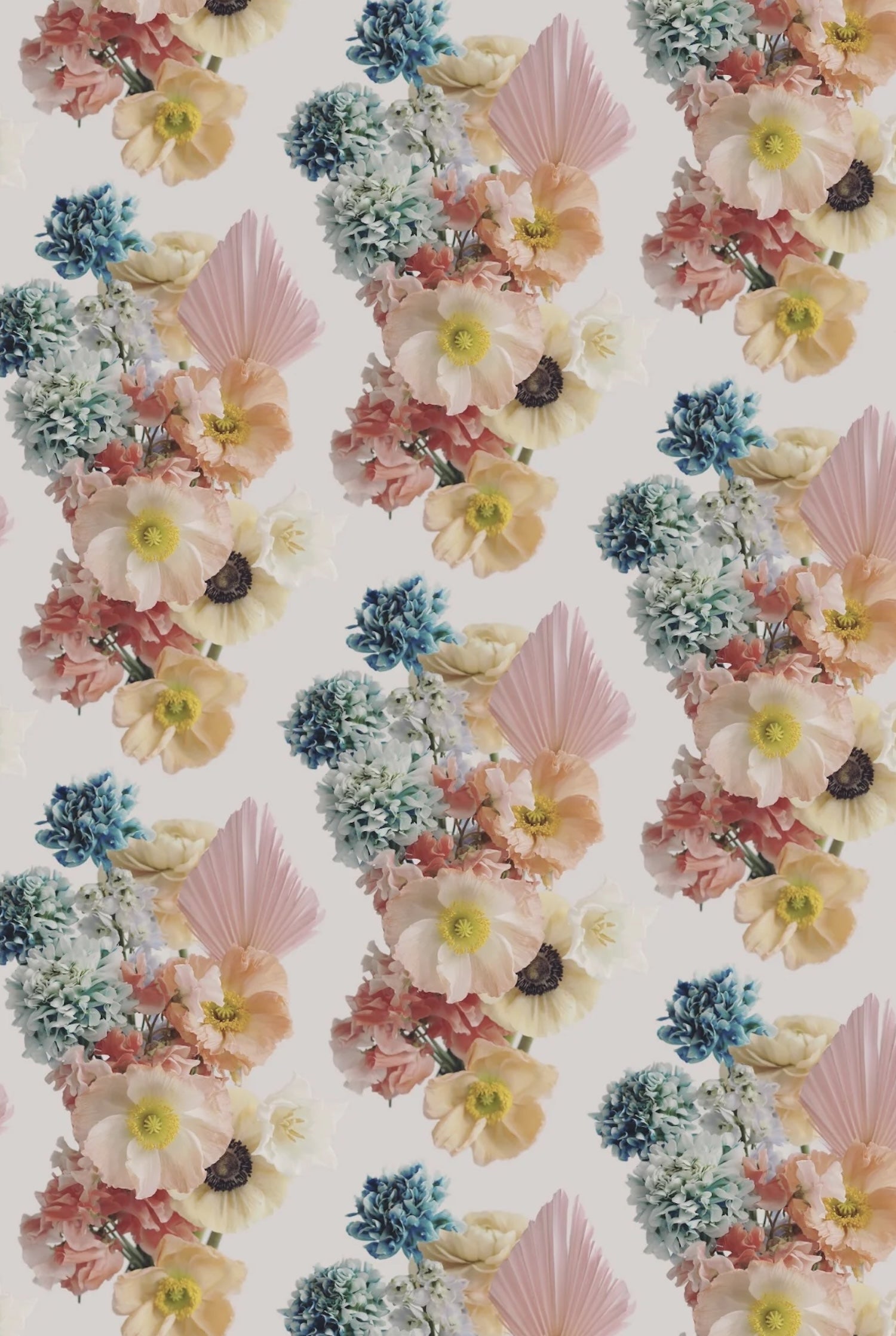 Florida Vibrant Floral Wallpaper