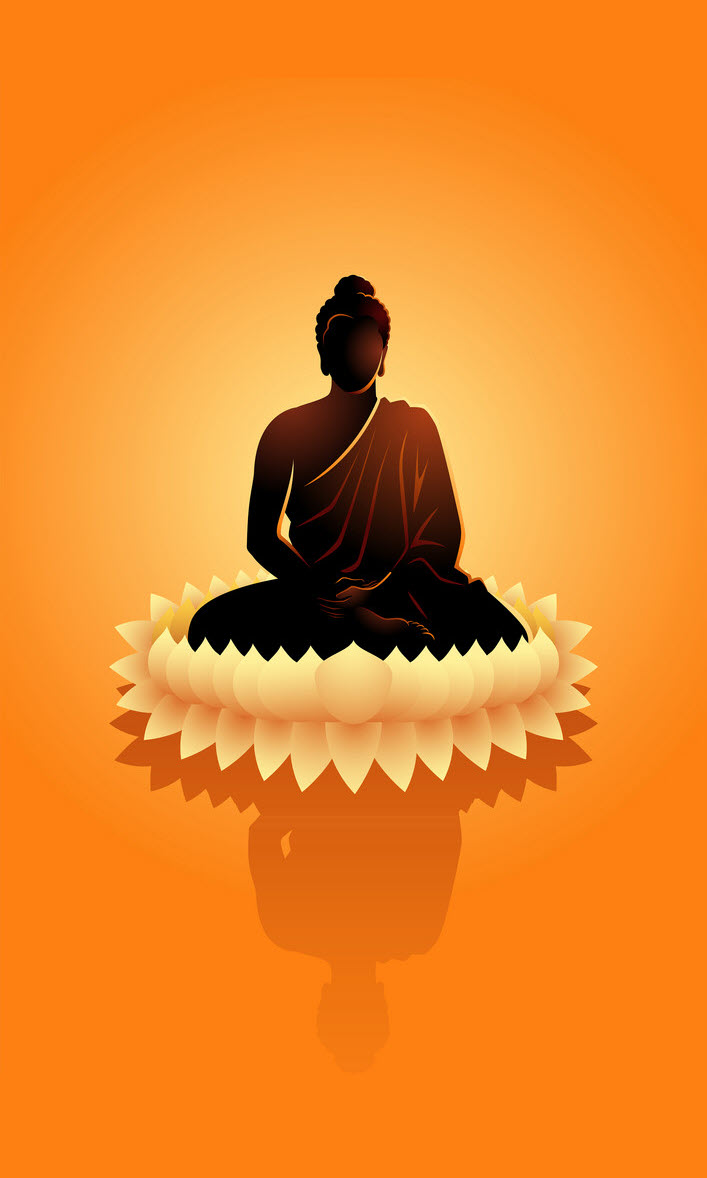 Stunning Buddha Wallpaper for iPhone