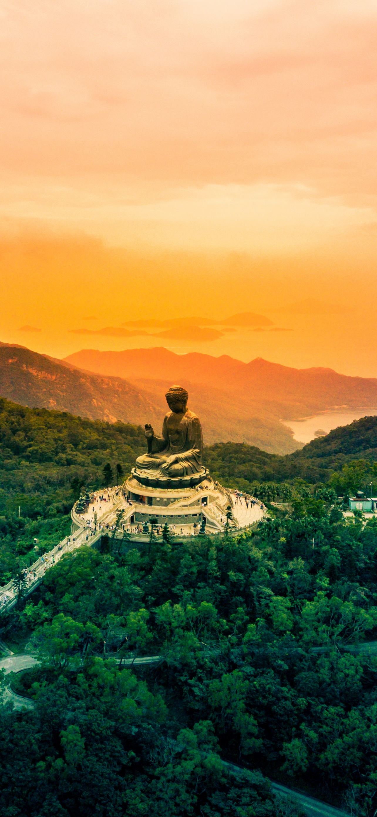 Tian Tan Buddha Wallpaper 4K, Hong Kong