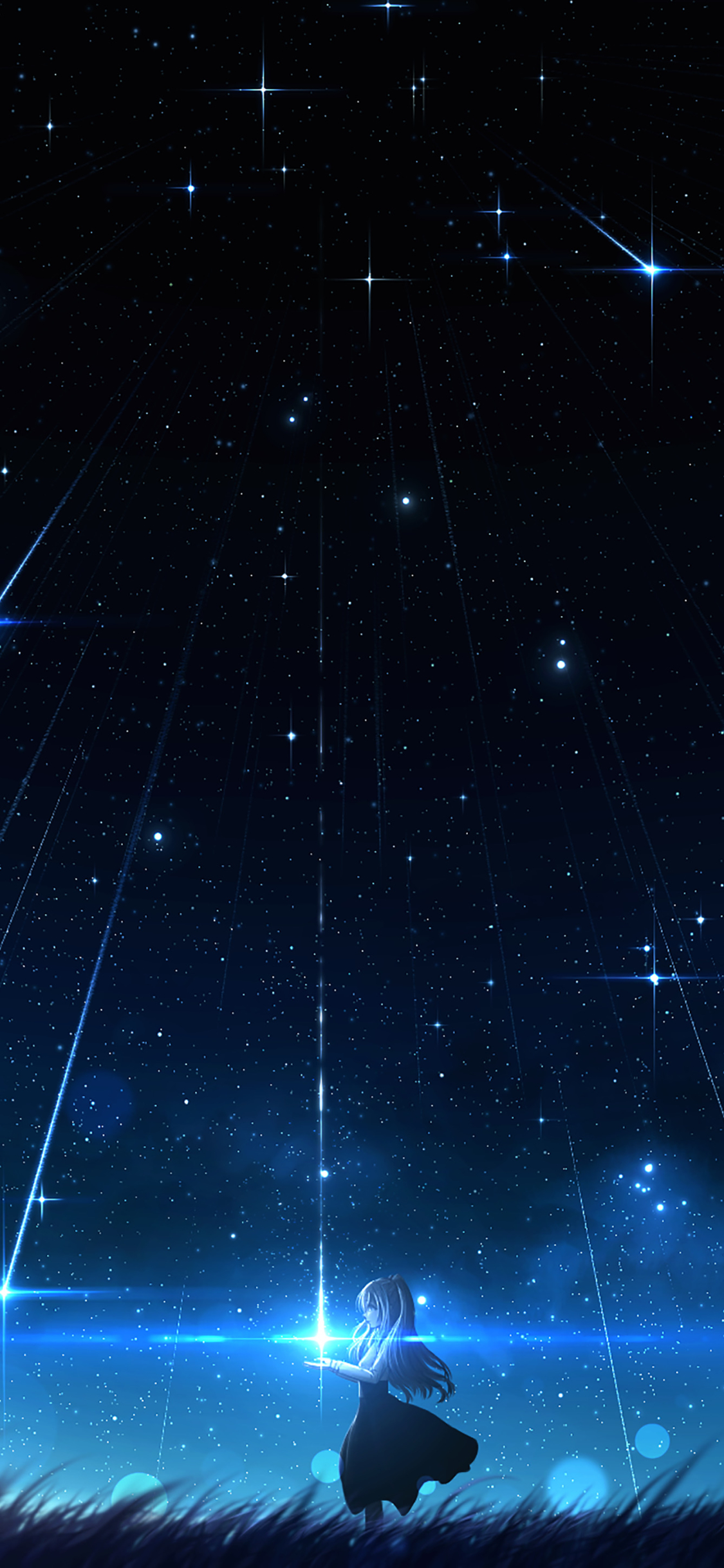 Mobile wallpaper: Anime, Sky, Night