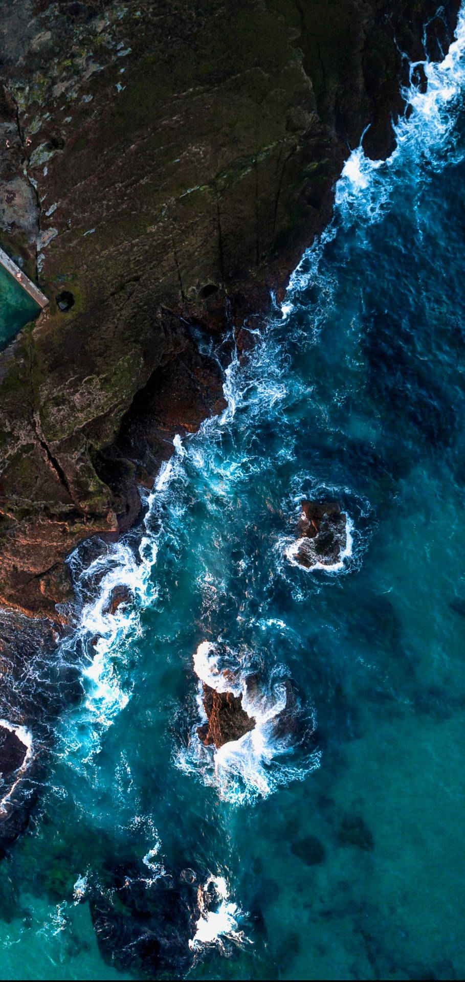 Blue Ocean Aerial Shot iPhone X
