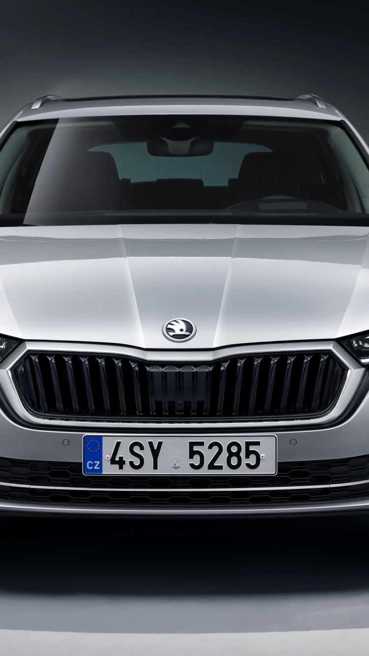 Download wallpaper 750x1334 white sedan